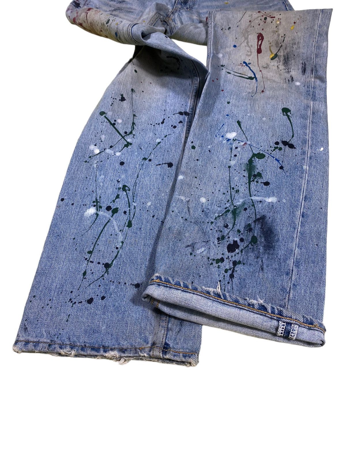 Number (N)ine × Takahiromiyashita The Soloist. SS06 Number Nine Painted D-Ring Crying Heart Pain Denim Size US 32 / EU 48 - 25 Thumbnail