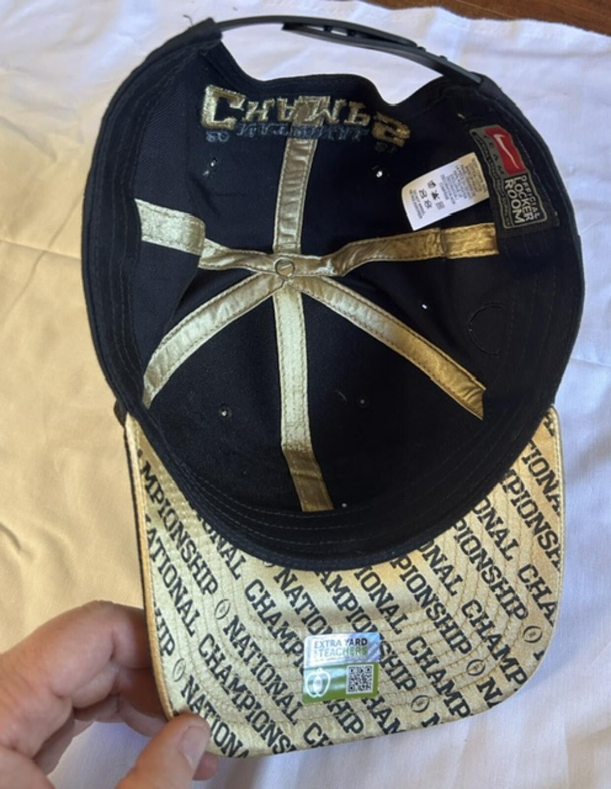 Nike 2021 National Champs Black Nike Locker Room Cap Size ONE SIZE - 5 Thumbnail