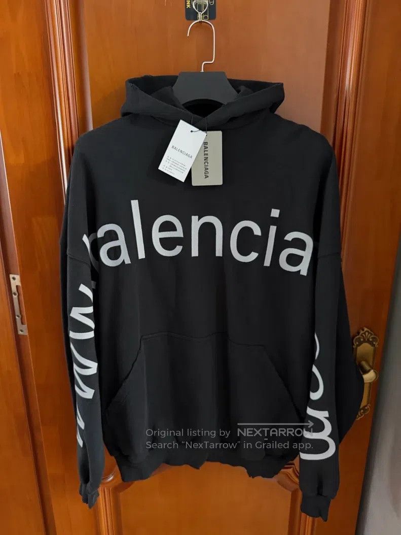 Balenciaga Balenciaga Black Letter Logo Hoodie Size US M / EU 48-50 / 2 - 1 Thumbnail