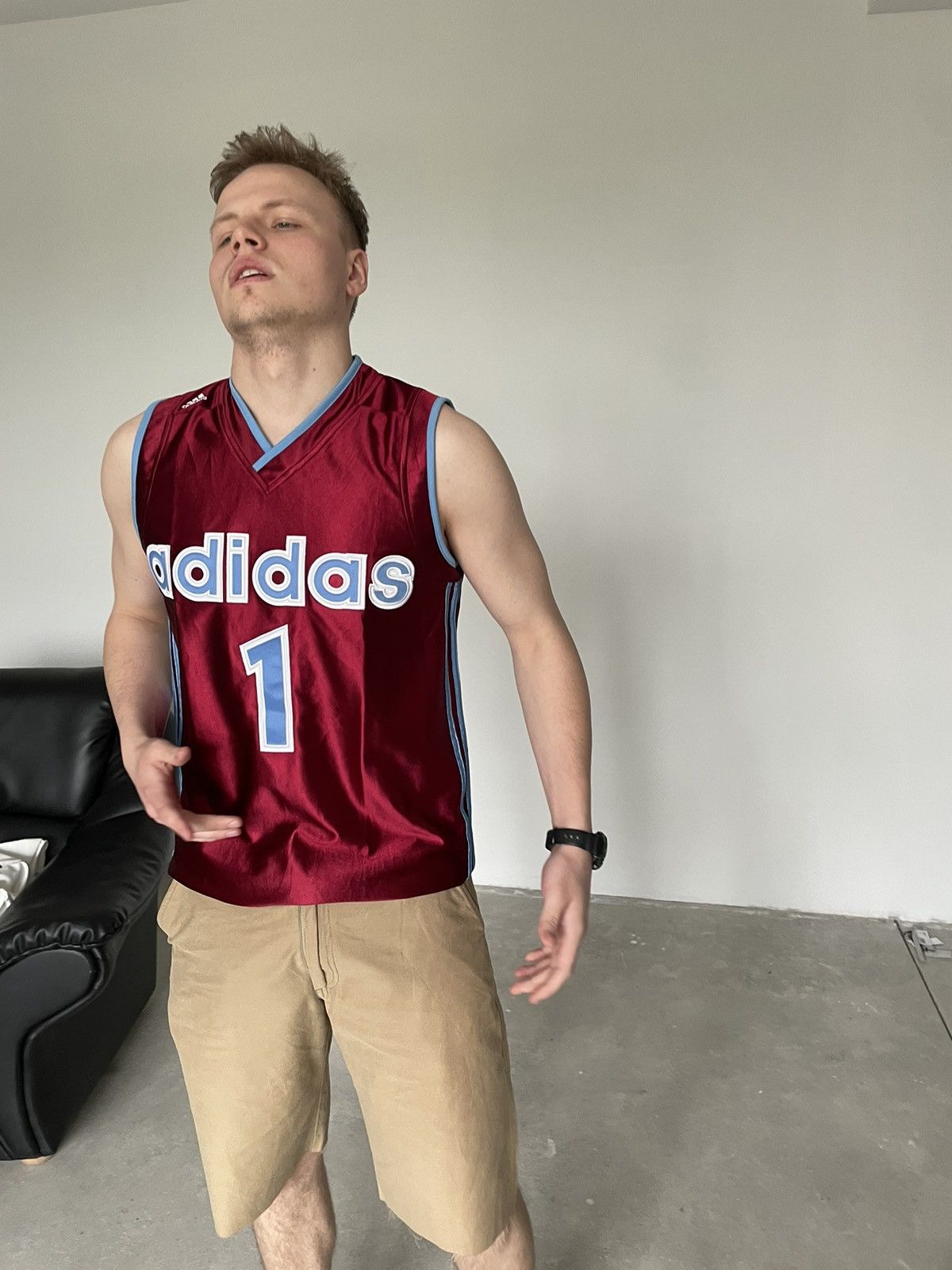 Adidas × Vintage Y2K Adidas 1 Jersey Kanye West style❤️ Size US S / EU 44-46 / 1 - 9 Thumbnail