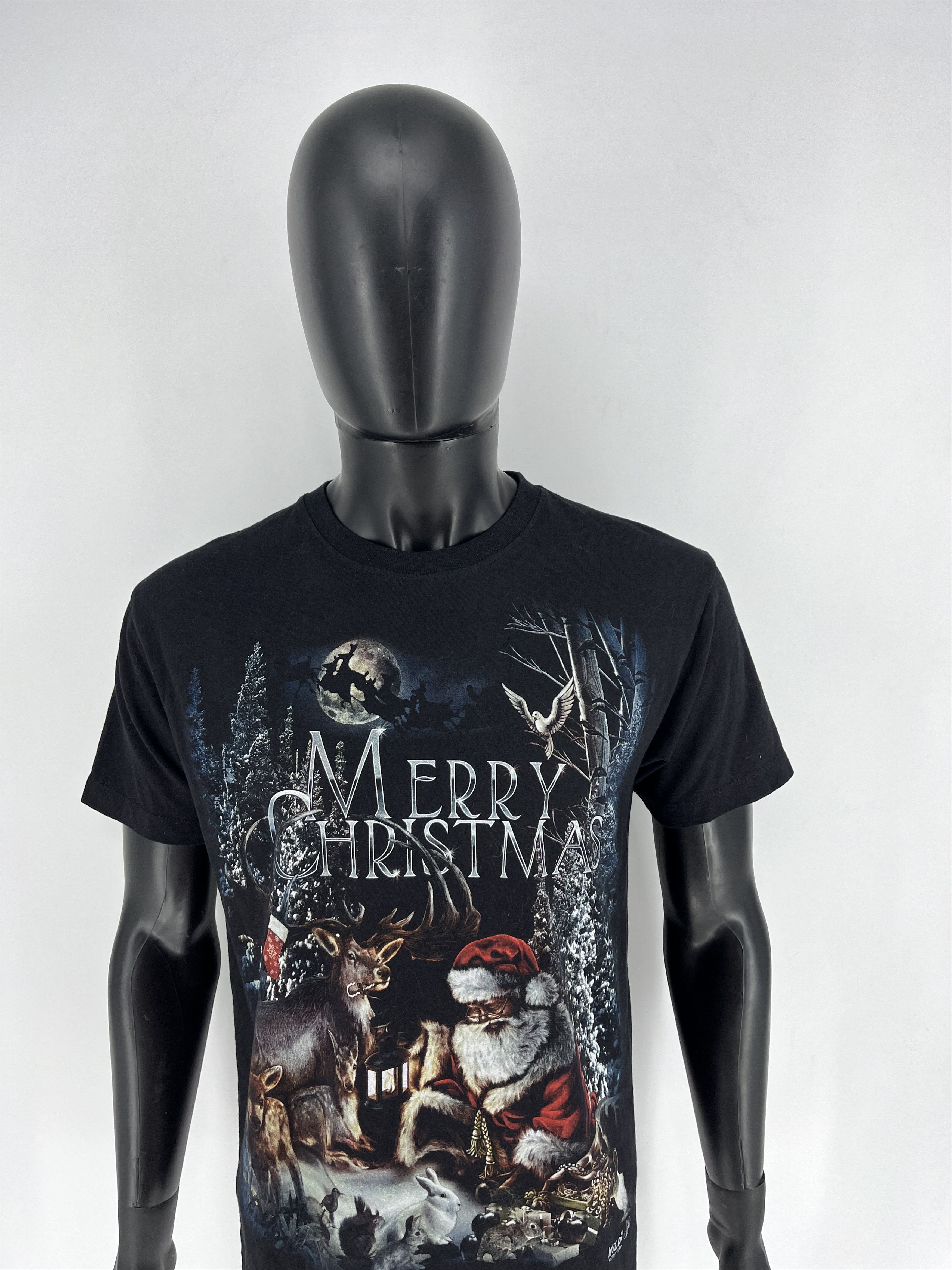 Band Tees × Vintage Vintage Y2K Merry Christmas WILD Hevy Matal Streetwear Size US M / EU 48-50 / 2 - 5 Thumbnail