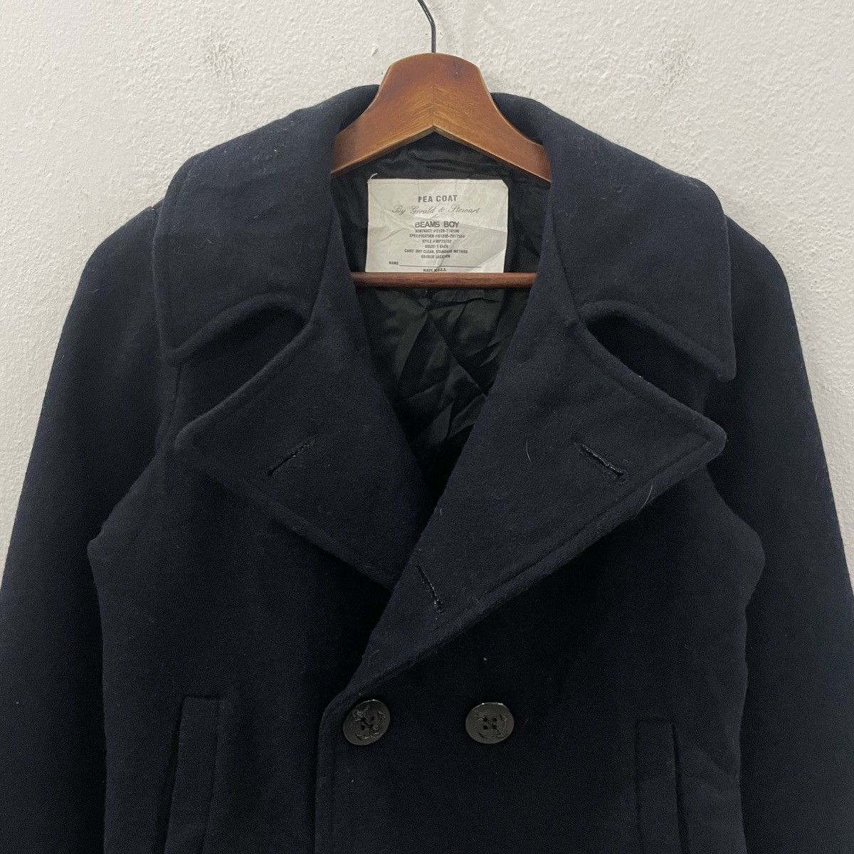 Beams Plus Vintage 90s Beams Boy Pea Coat Jacket Size US XS / EU 42 / 0 - 5 Thumbnail