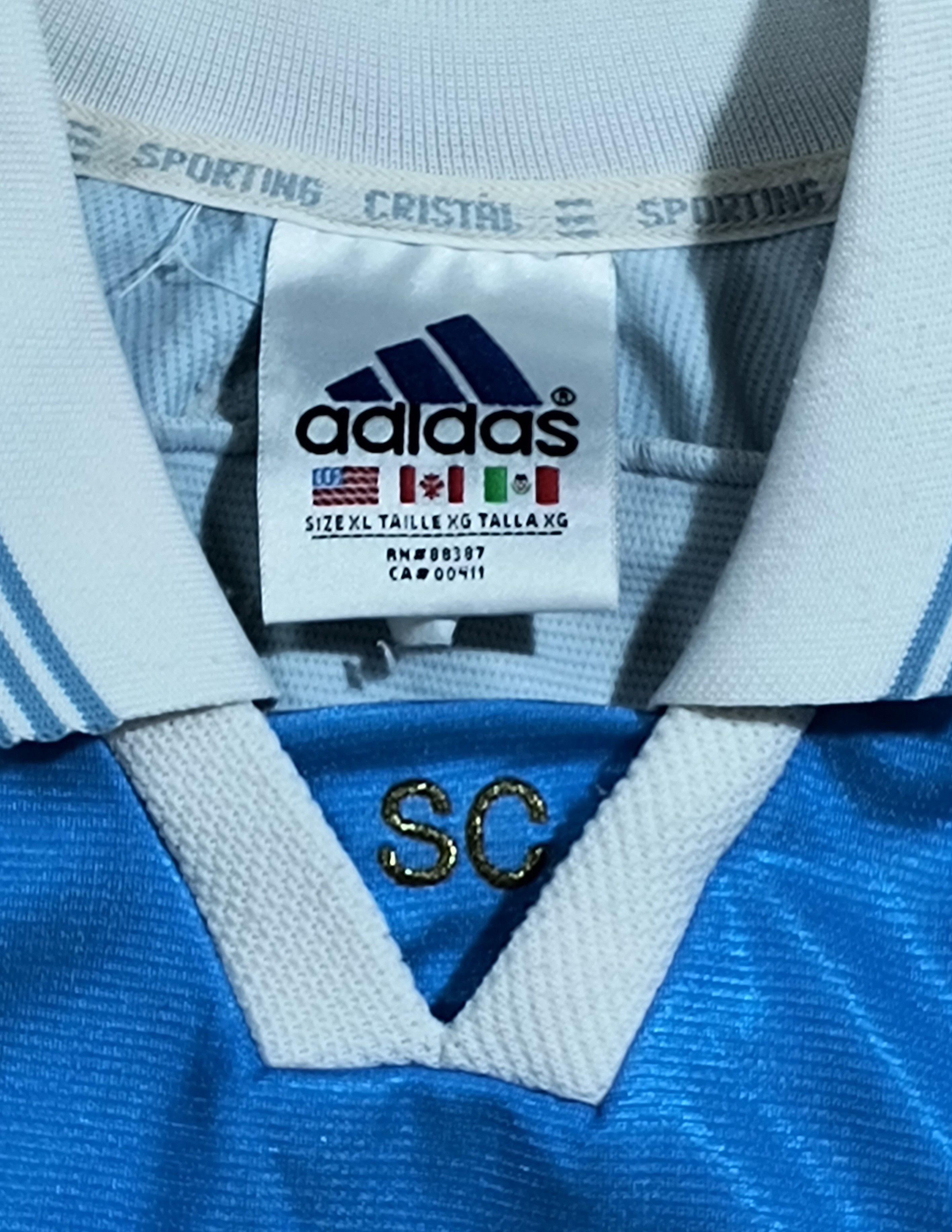 Adidas Vintage Adidas Sporting Cristal #7 1999 home jersey Size US XL / EU 56 / 4 - 5 Thumbnail