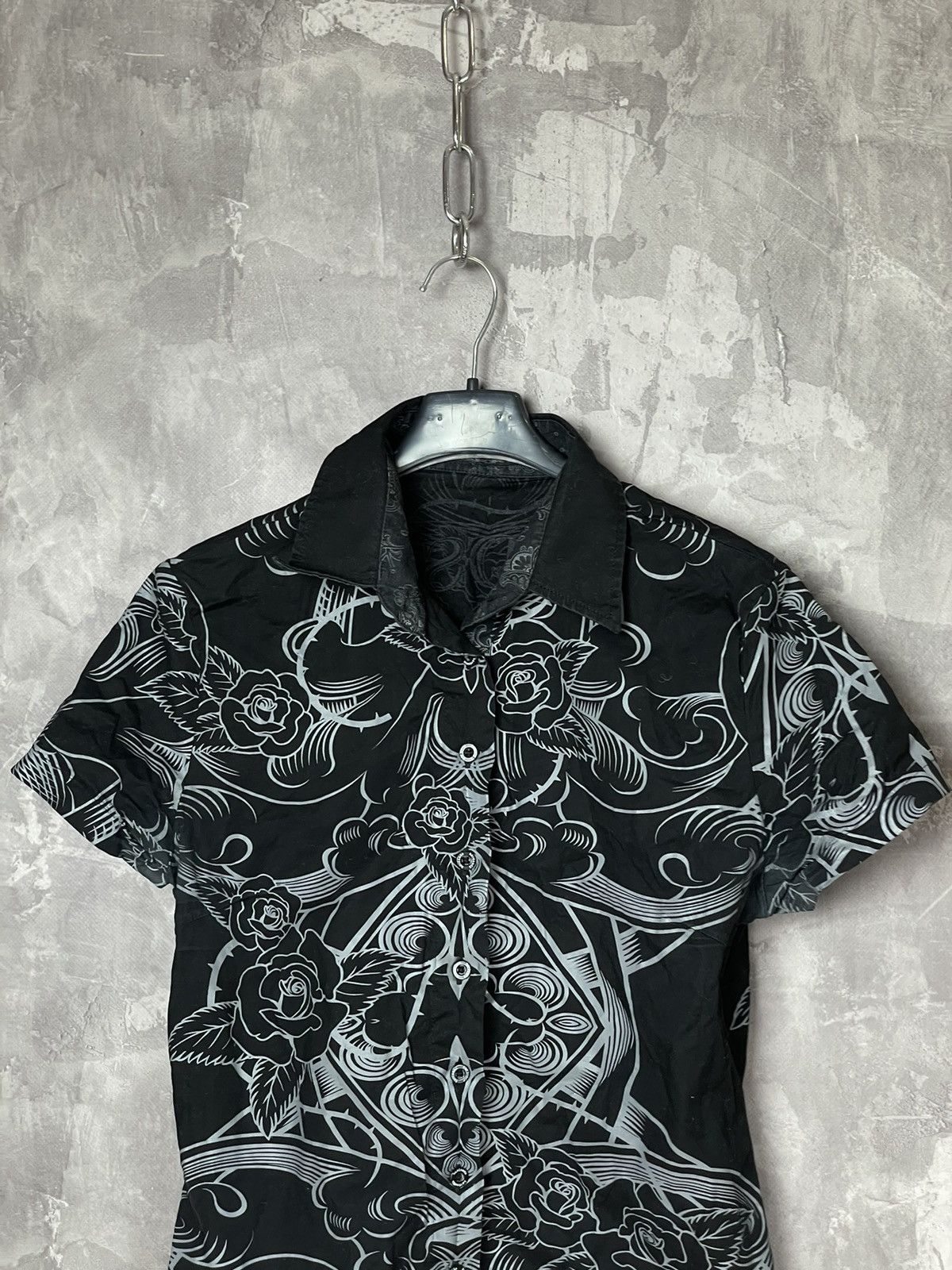 Affliction × Ed Hardy × Vintage Vintage Y2K Affliction Ed hardy Style Shirt small Size XL / US 12-14 / IT 48-50 - 2 Thumbnail