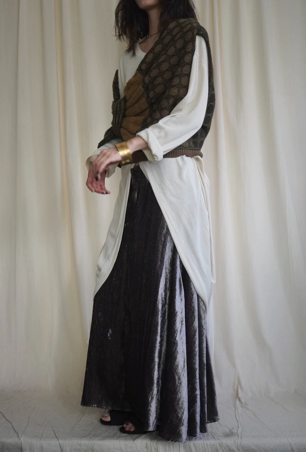Dries Van Noten Dries Van Noten 1990s Rare Irregular Wool Shawl Top Size ONE SIZE - 4 Thumbnail