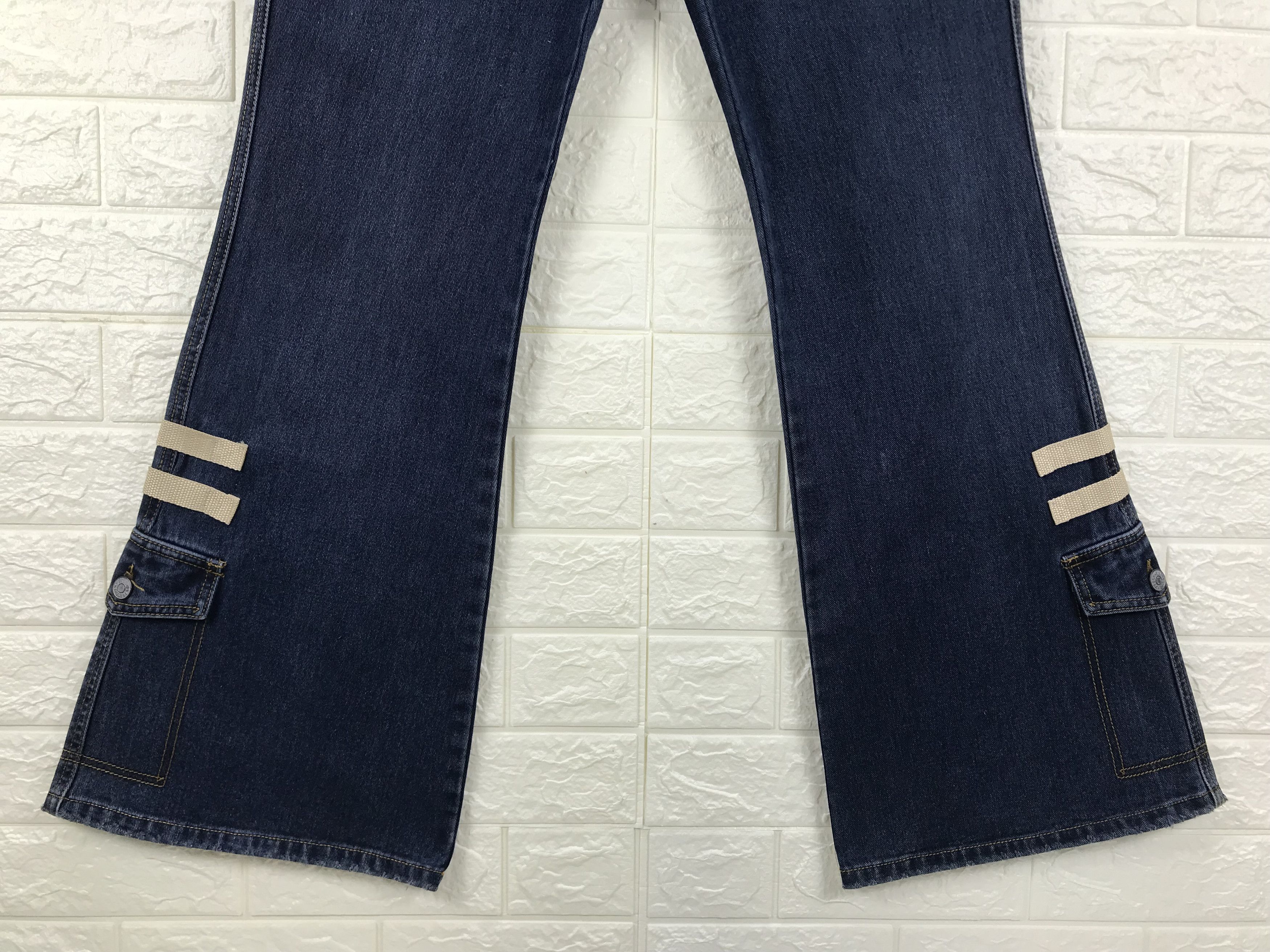 Japanese Brand Vintage Union Made Flare Jeans Bell Bottom Denim Size 30" / US 8 / IT 44 - 4 Thumbnail