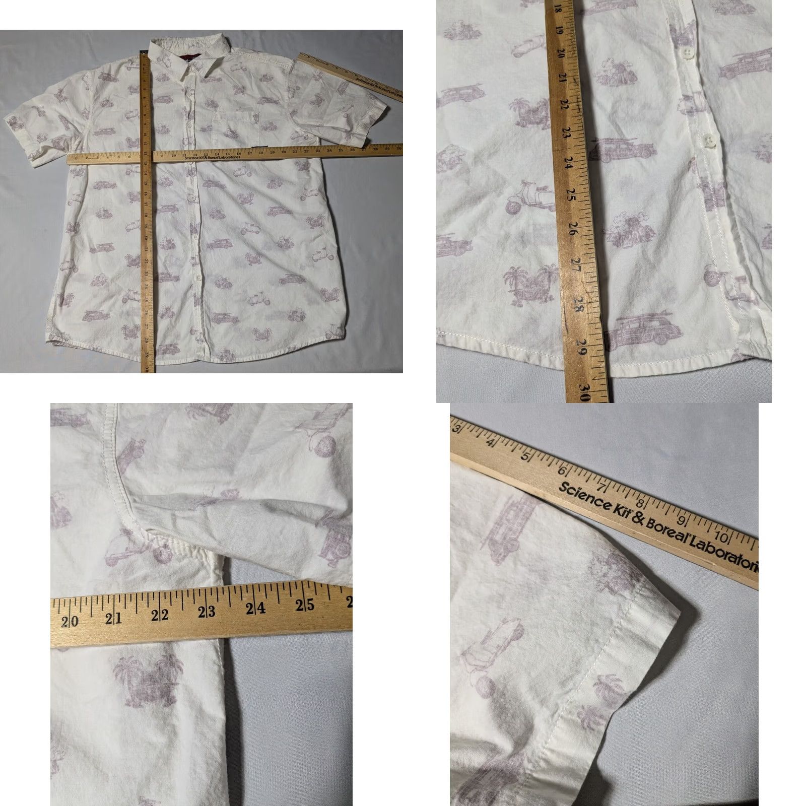 Off-White DISTORTION Men Shirt 2XL Cotton Off-White Moped Scooters Surfboard Reverse Print Shirt Size US XXL / EU 58 / 5 - 8 Thumbnail