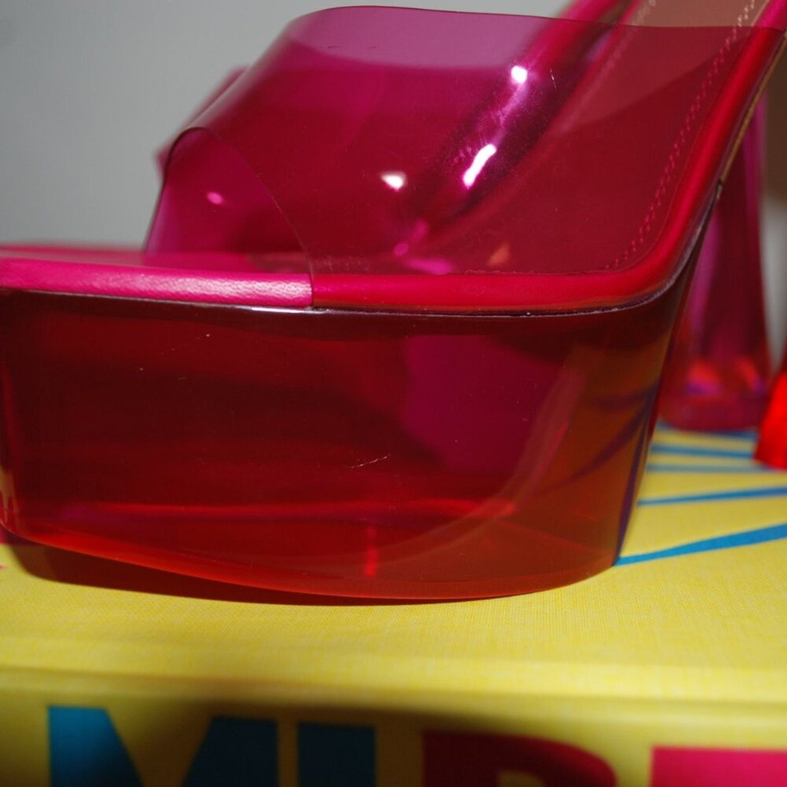 Amina Muaddi Amina Muaddi 140mm Dalida Glass platform sandals Size US 9.5 / IT 39.5 - 3 Thumbnail
