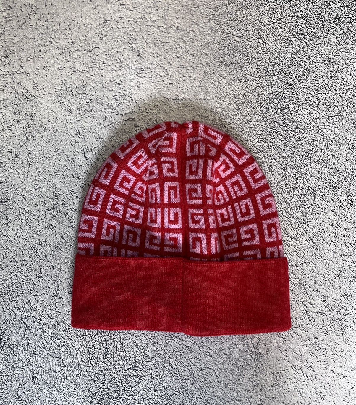 Givenchy Givenchy 4G Logo Beanie Red Wool Cashmere Hat Made in Italy Size ONE SIZE - 2 Thumbnail
