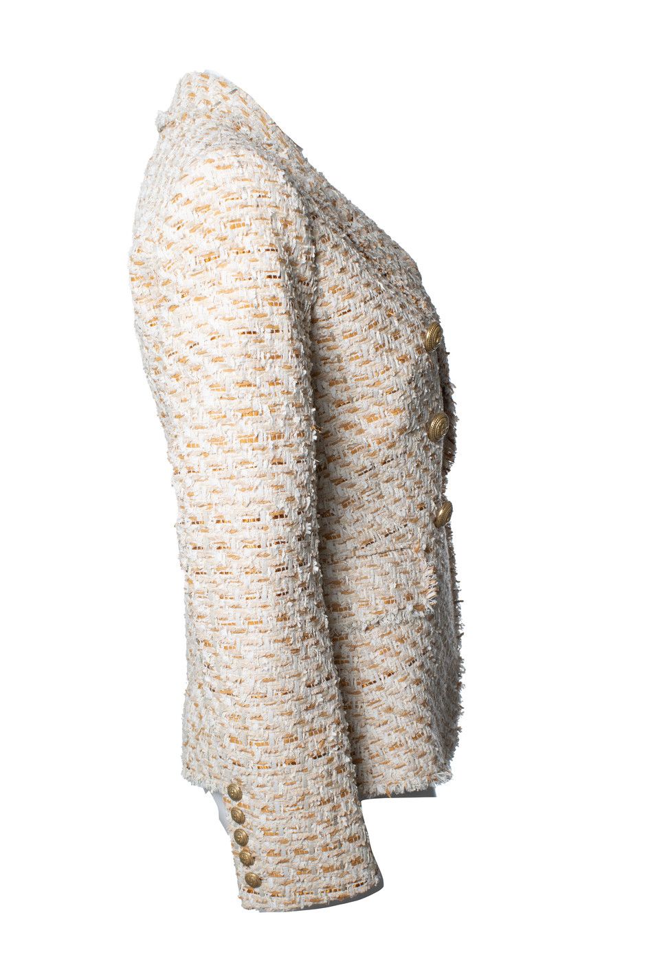 Balmain Balmain, double breasted tweed blazer Size S / US 4 / IT 40 - 4 Thumbnail