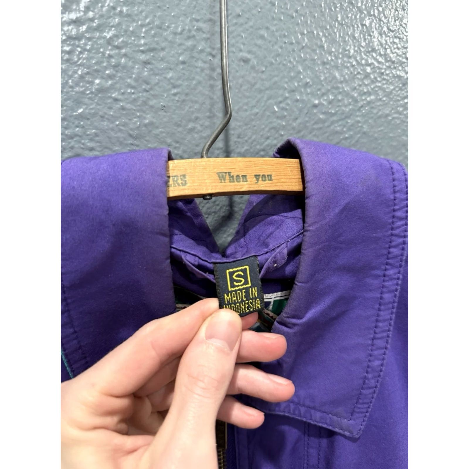Disney VINTAGE Mickey Mouse Purple Bomber Jacket Mens S 90s Disney Jacket Purple Bomber 90s Mens Size US S / EU 44-46 / 1 - 3 Thumbnail