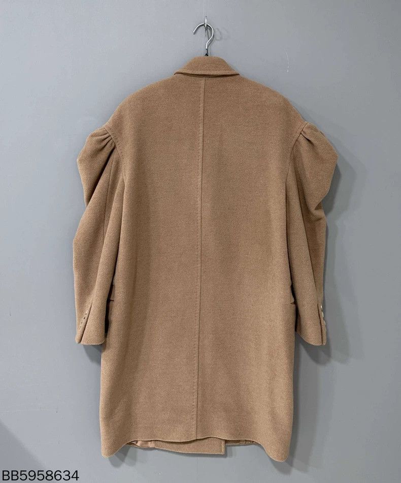 Max Mara Max Mara Brown camel hair lapel double-breasted puff sleev Size M / US 6-8 / IT 42-44 - 3 Thumbnail