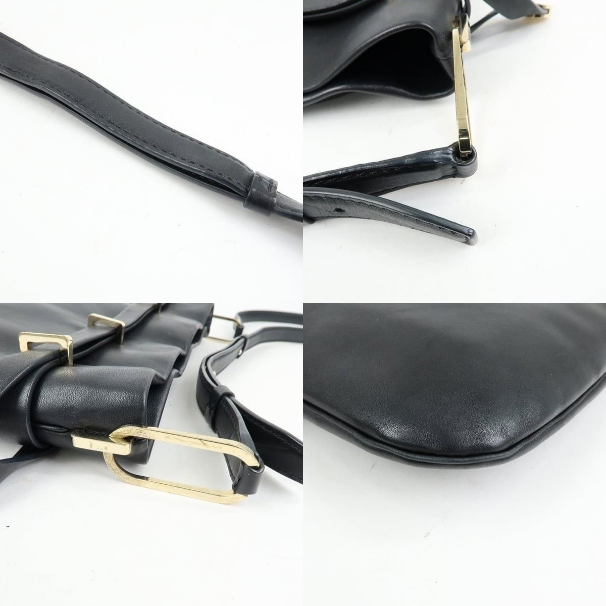 Tiffany & Co. Tiffany & Co. Logo Leather Shoulder Bag Black Size ONE SIZE - 4 Thumbnail