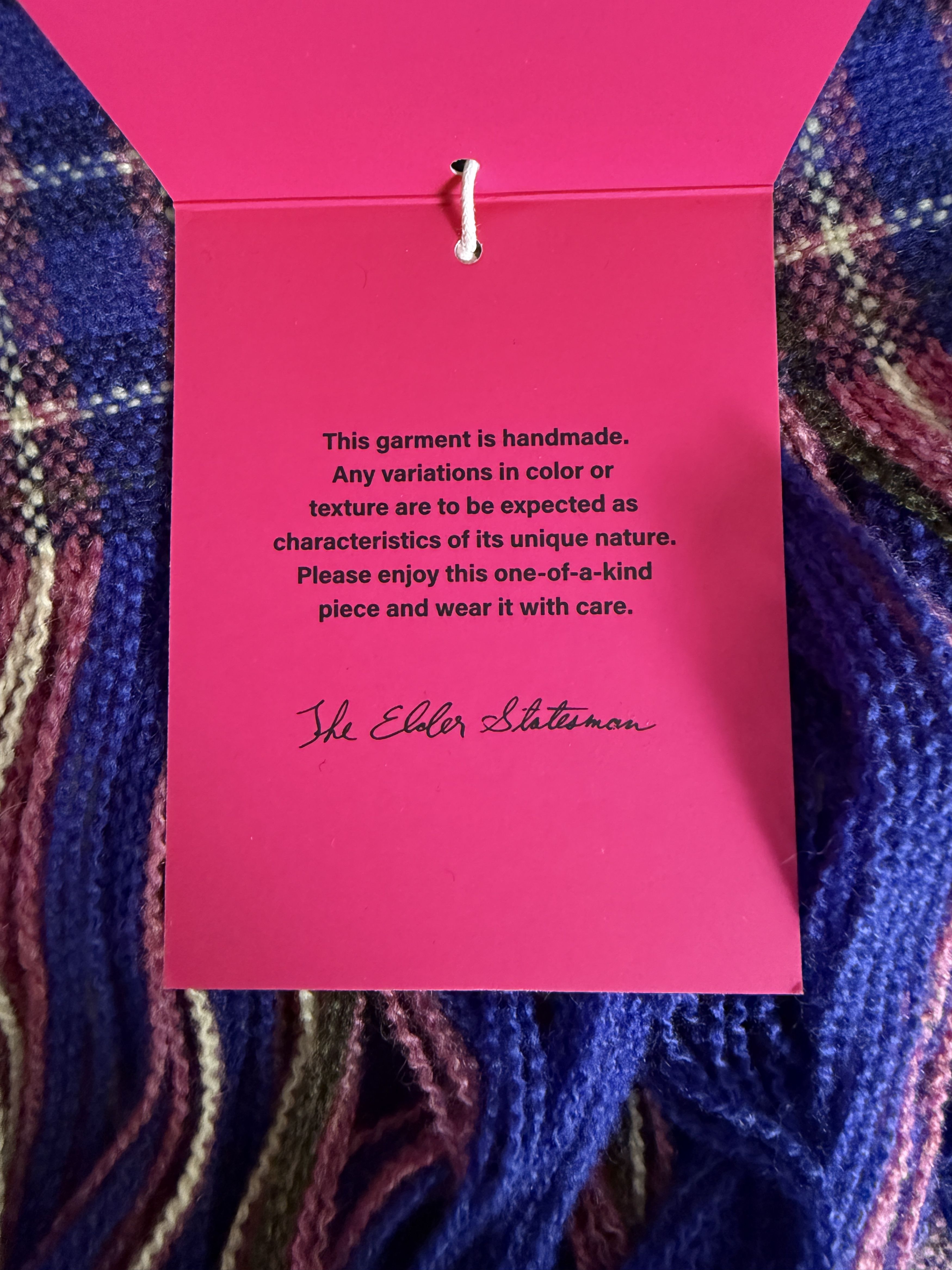 The Elder Statesman $2500 The Elder Statesman Cloud Tartan Cashmere Scarf Size ONE SIZE - 6 Thumbnail