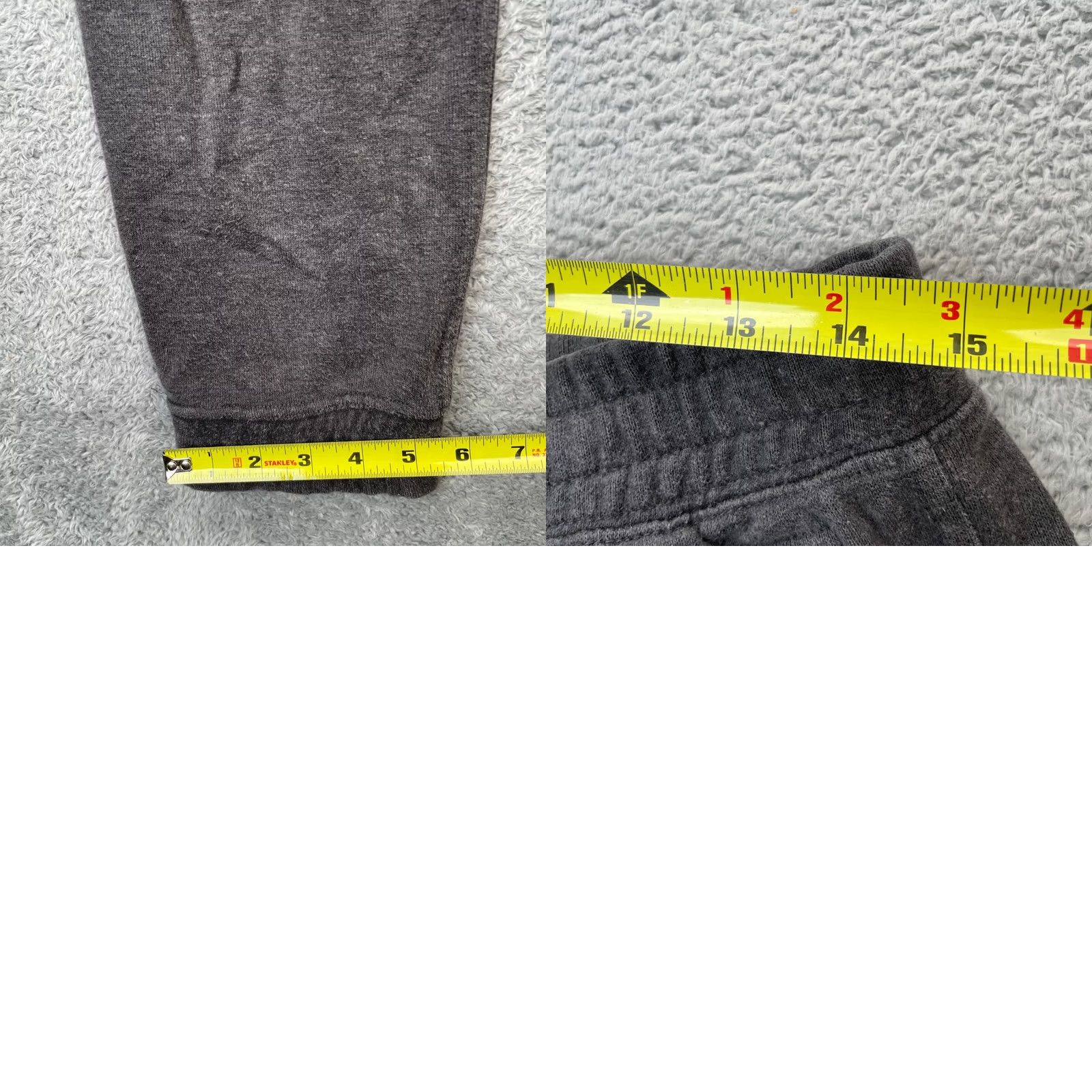 Prana prAna Sweatpants Pants Mens Small Gray Fleece Tapered Leg Drawstring Performance Activewear Casual Baggy Lounge Pants Slim Fit Size US 30 / EU 46 - 8 Thumbnail