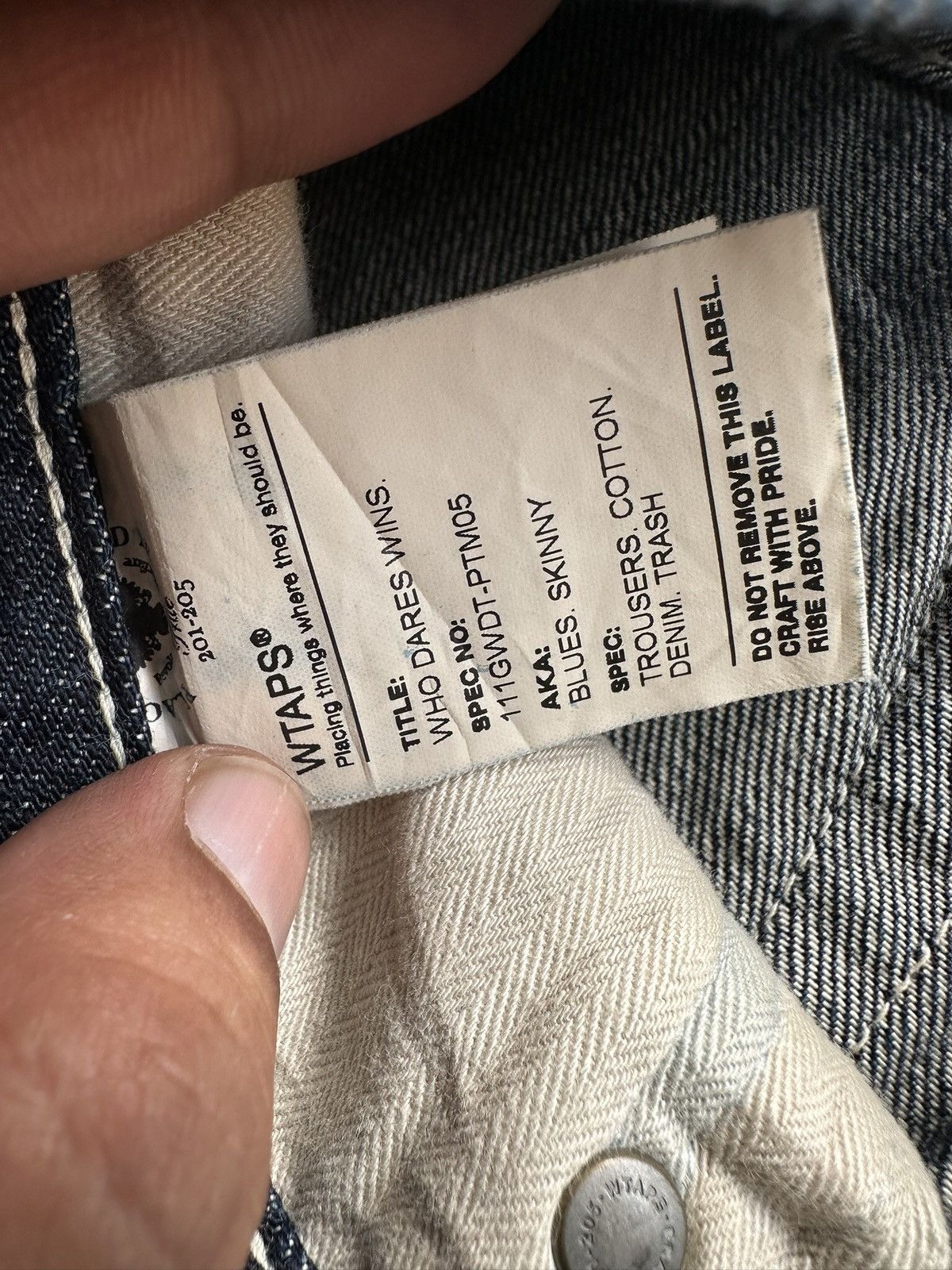 Wtaps 11SS - WTAPS '' Who Dares Wins '' trashed denim jeans Size US 32 / EU 48 - 21 Thumbnail