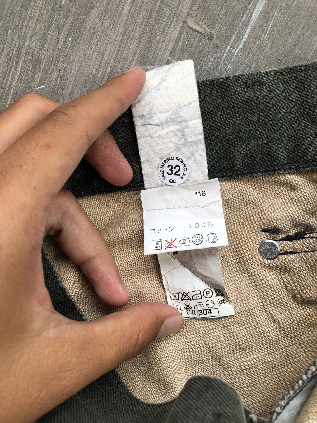 Japanese Brand × Le Grande Bleu (L.G.B.) Cimarron Twisted Flared Denim Size US 30 / EU 46 - 10 Thumbnail