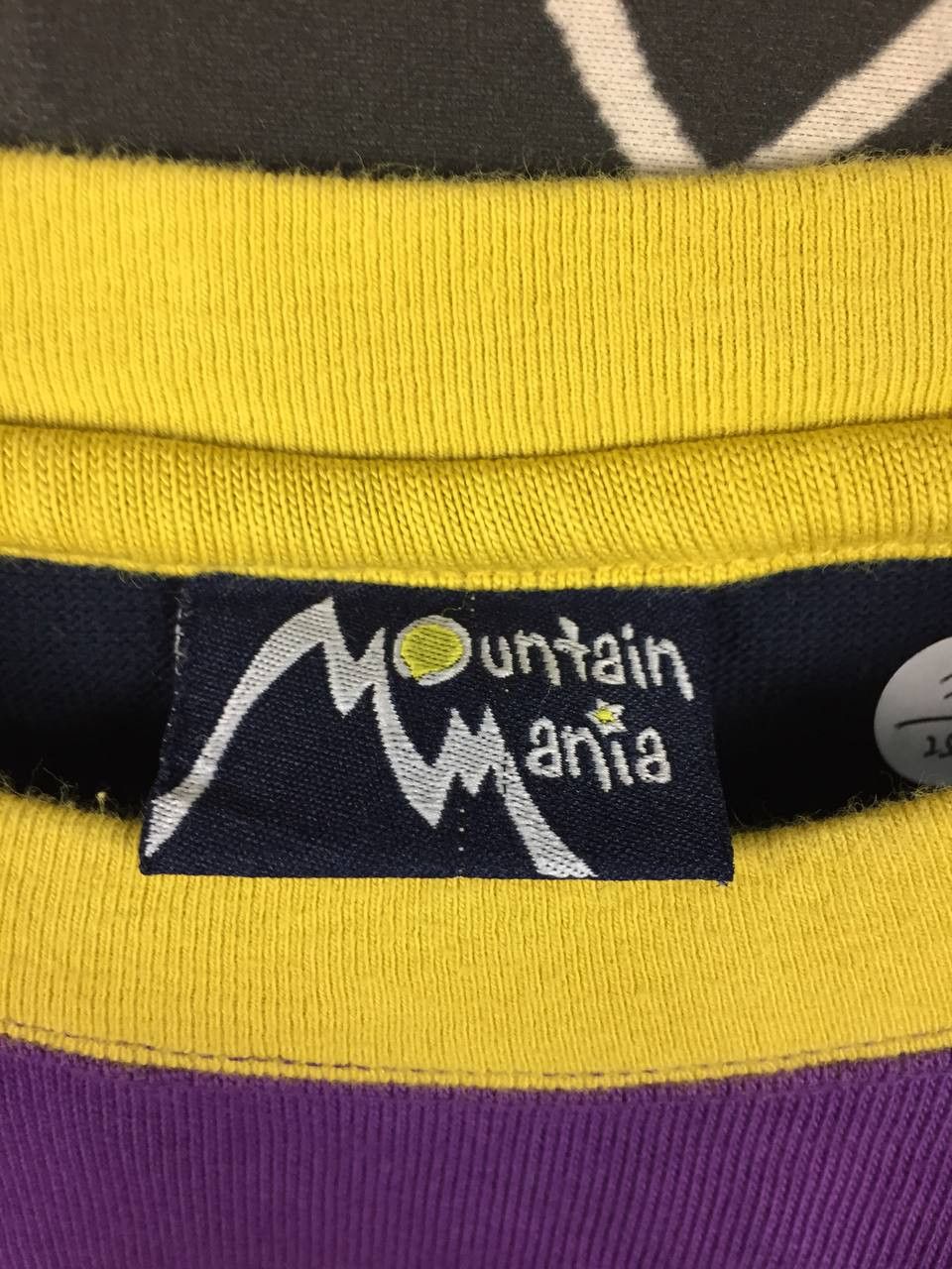 Japanese Brand Vtg Mountain Mania Color Block Crew Neck Outdoor Tee Size US L / EU 52-54 / 3 - 12 Thumbnail