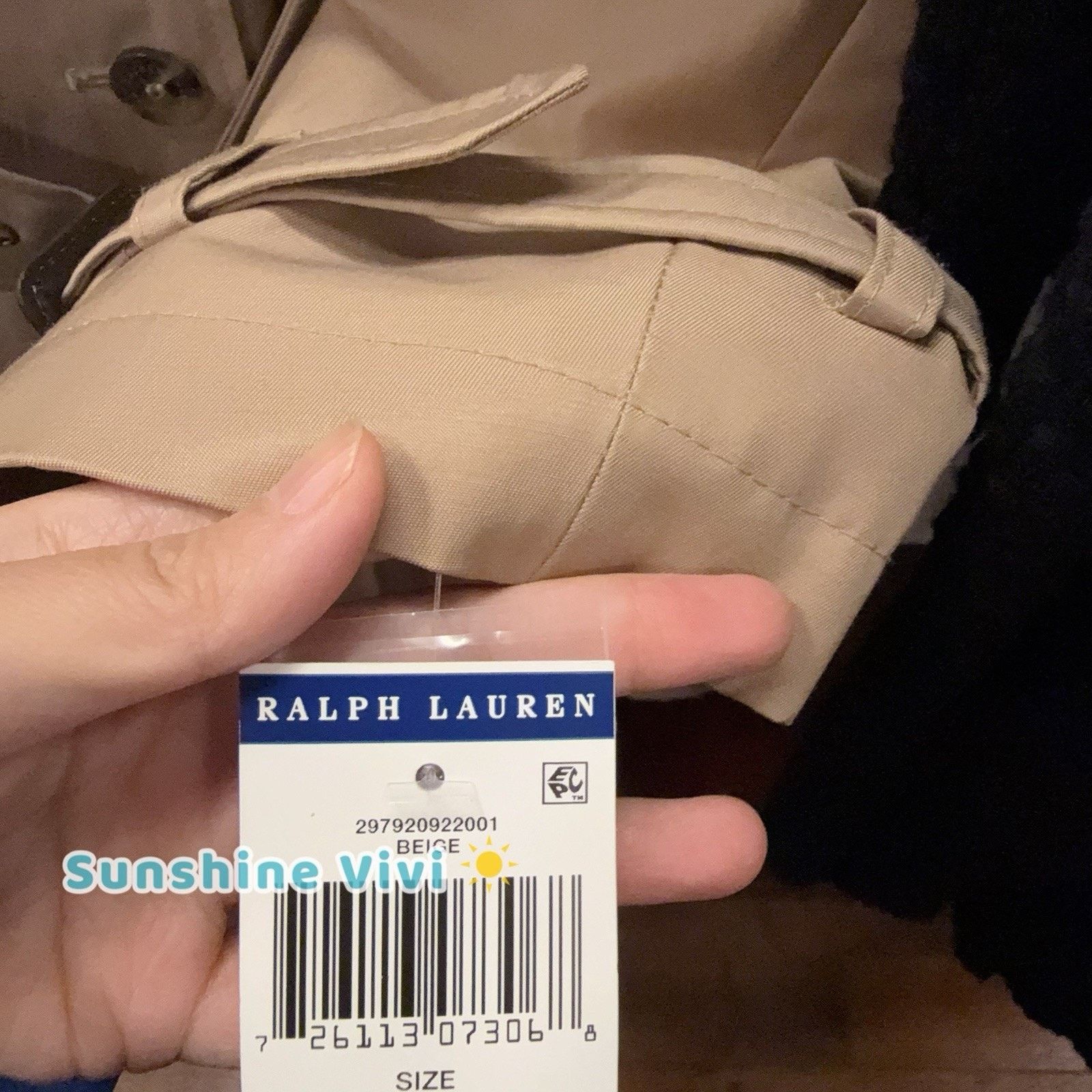 Lauren Ralph Lauren NWT Ralph Lauren Woman Double-Breasted Trench Coat beige L Size L / US 10 / IT 46 - 12 Thumbnail