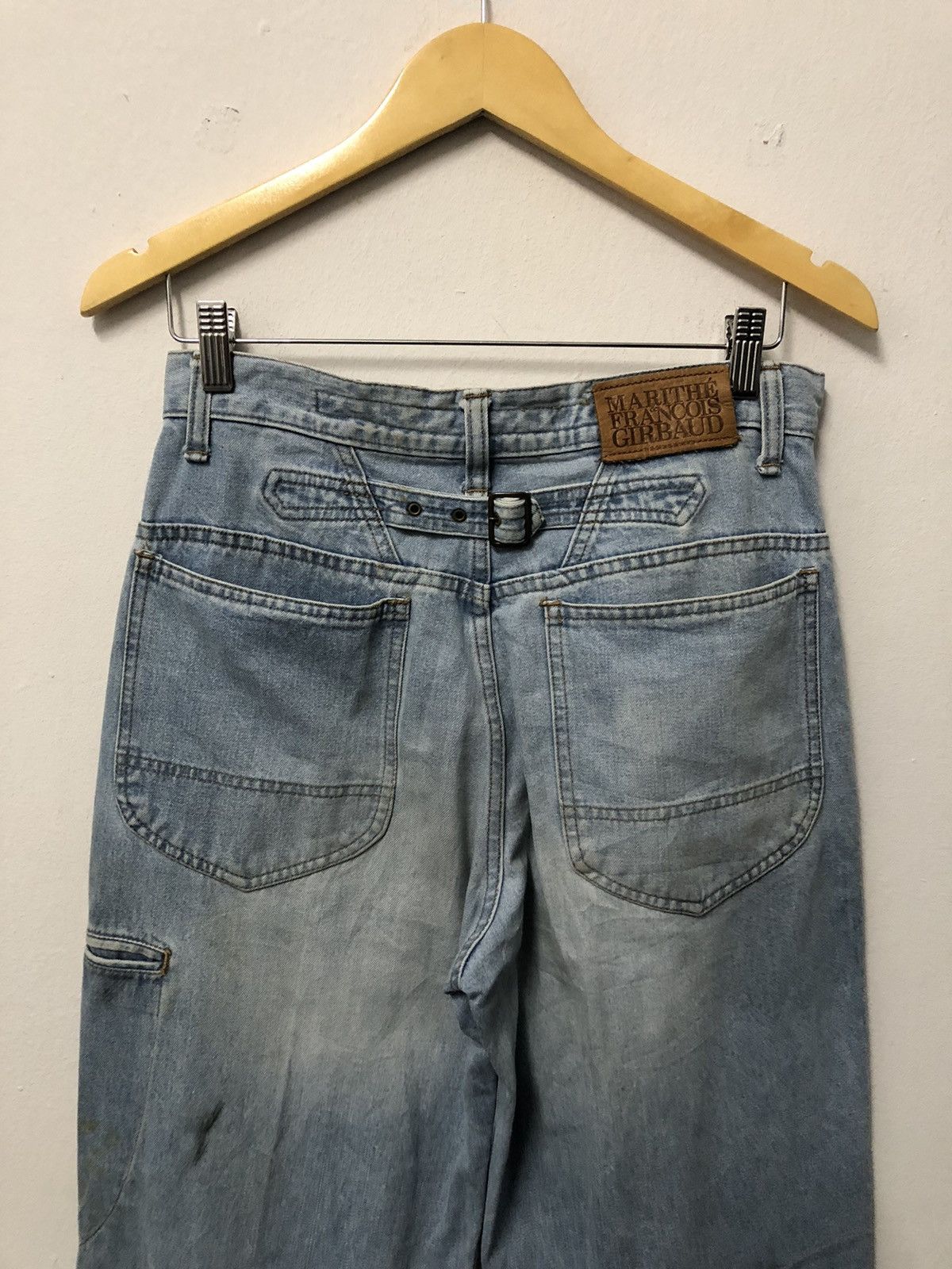 Marithe + Francois Girbaud VTG Marithé François Girbaud Baggy Denim Carpenter Pants 90s Size US 30 / EU 46 - 5 Thumbnail