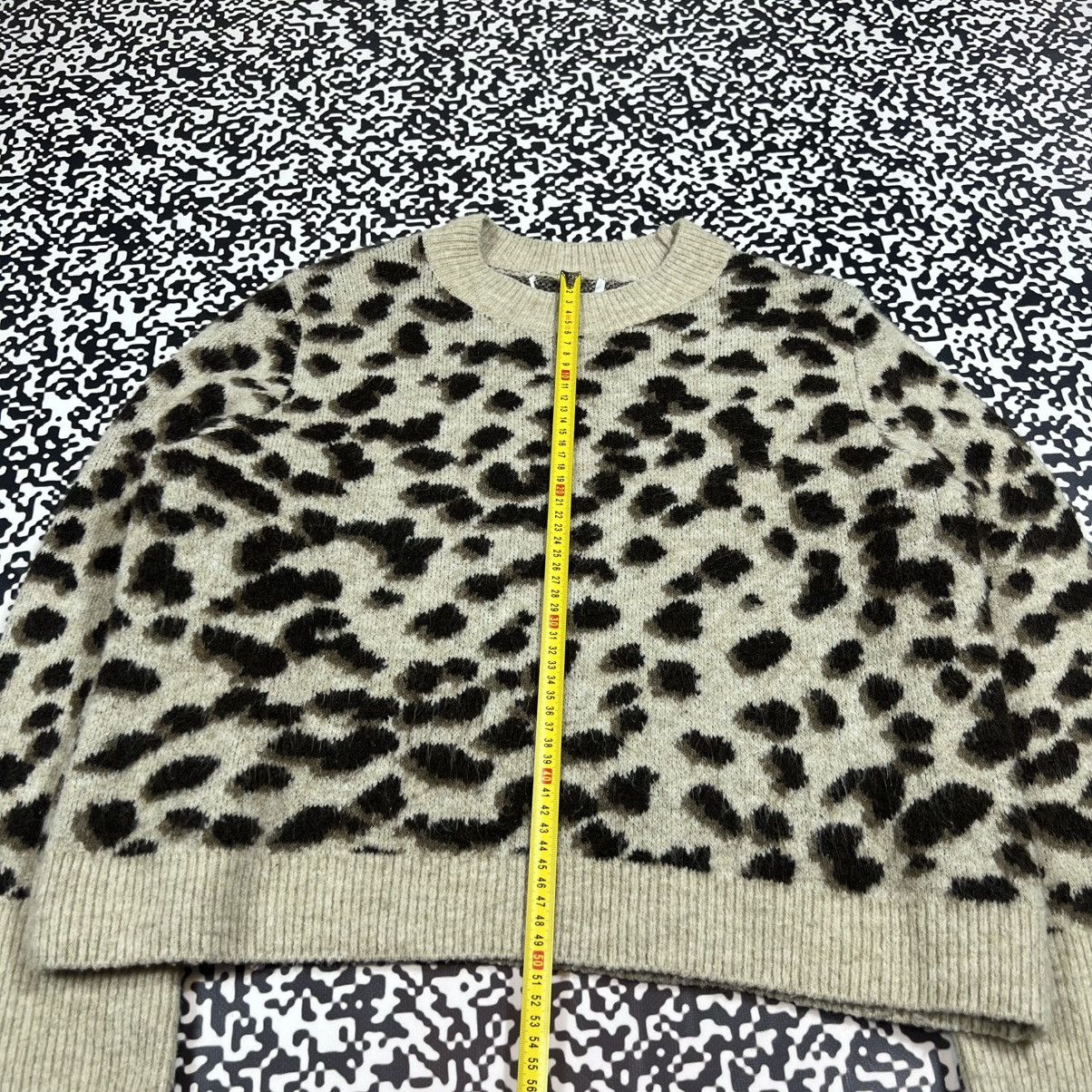 Japanese Brand Vintage Y2K Japanese Leopard Style Boxy Sweater 90s Size M / US 6-8 / IT 42-44 - 13 Thumbnail