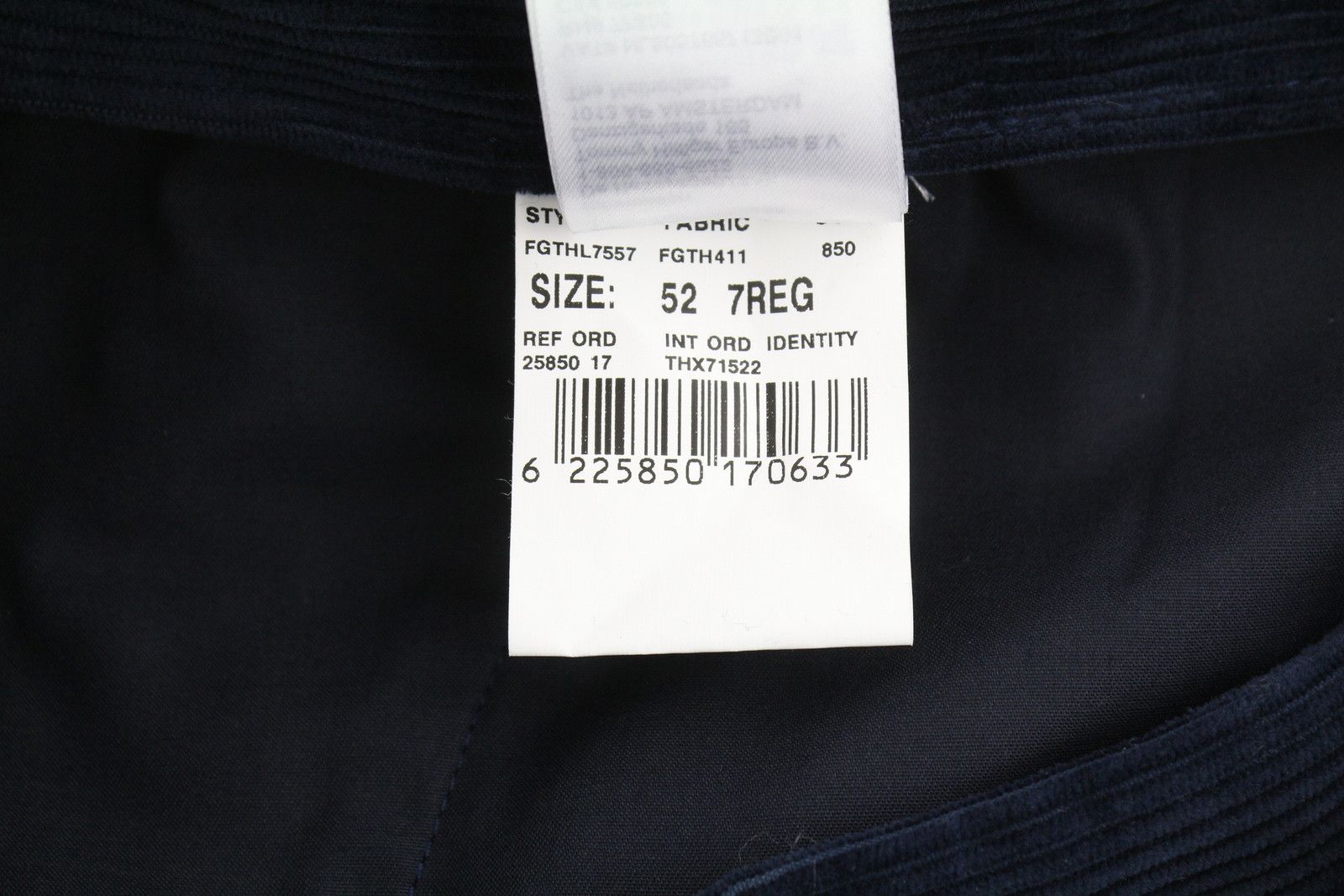 Tommy Hilfiger ROCK VELVET CASHME EU52 Dark Blue Corduroy 87474 Size US 36 / EU 52 - 12 Thumbnail