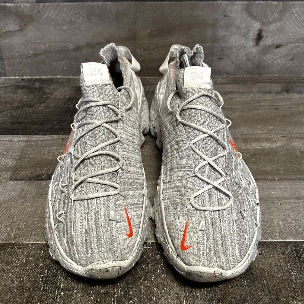 Nike Nike Space Hippie 04 Summit White Hyper Crimson Womens Mens Sneaker Gray 14 12.5 Shoes Size US 12 / IT 42 - 3 Thumbnail