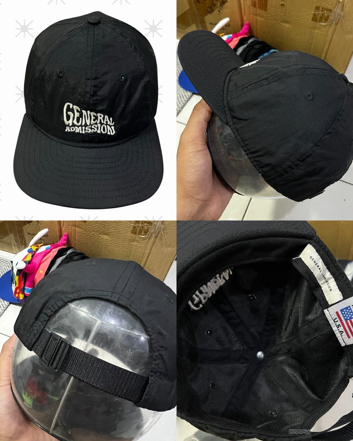 General Admission Wavy Embroidered Logo C-Panel Cap Size ONE SIZE - 2 Thumbnail