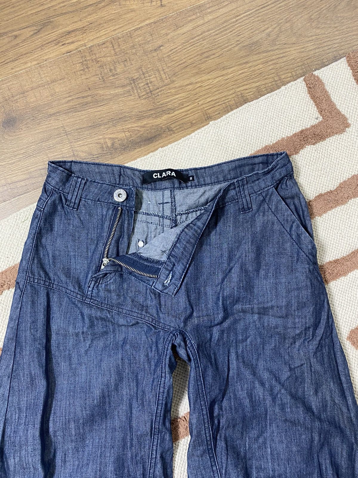 Vintage AVANT GARDE PARACHUTES DENIM TIE PANTS Size 26" / US 2 / IT 38 - 5 Thumbnail