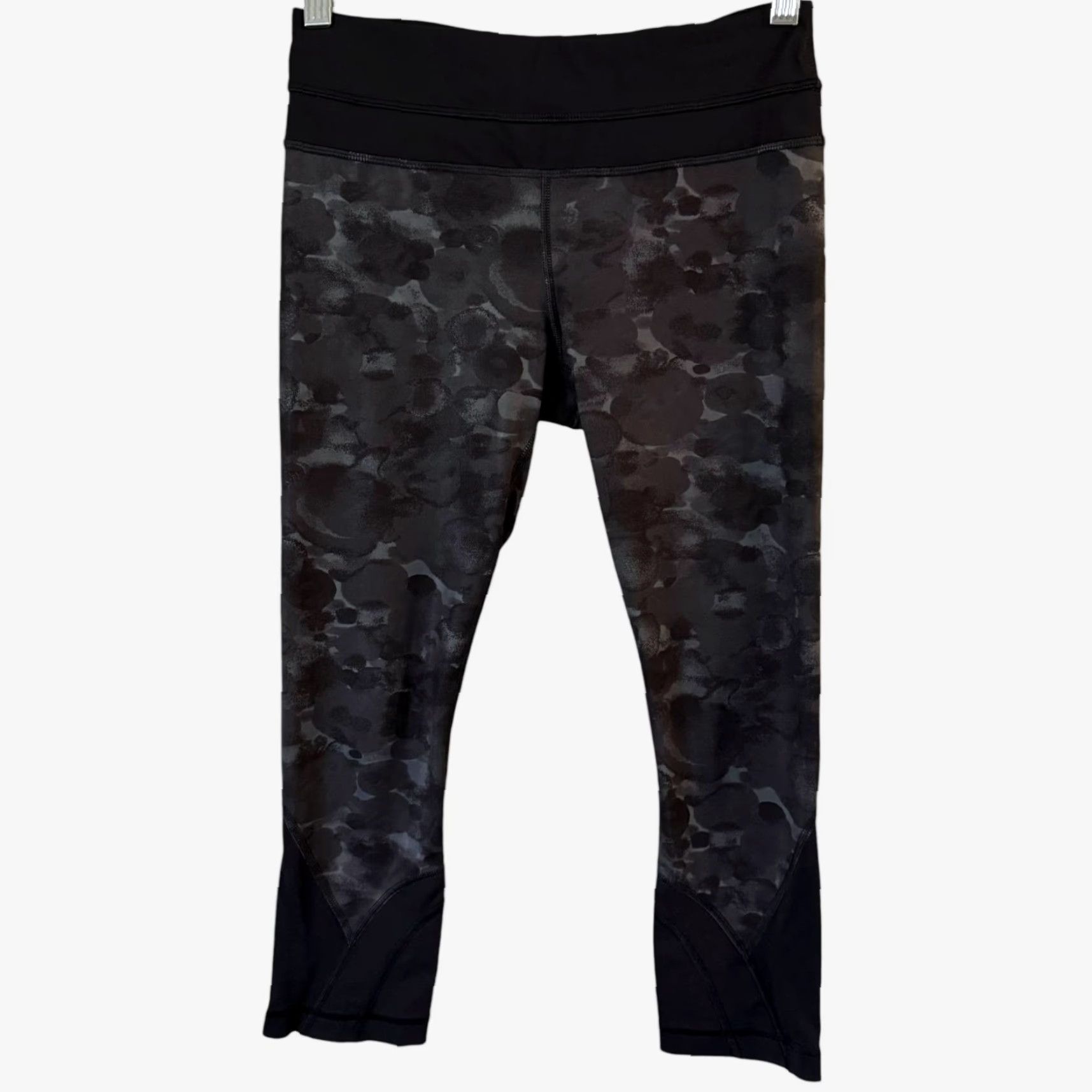 Lululemon Lululemon Cropped Athletic Leggings Black Camo Women's 4 Running Activewear Yoga Size 27" / US 4 / IT 40 - 2 Thumbnail
