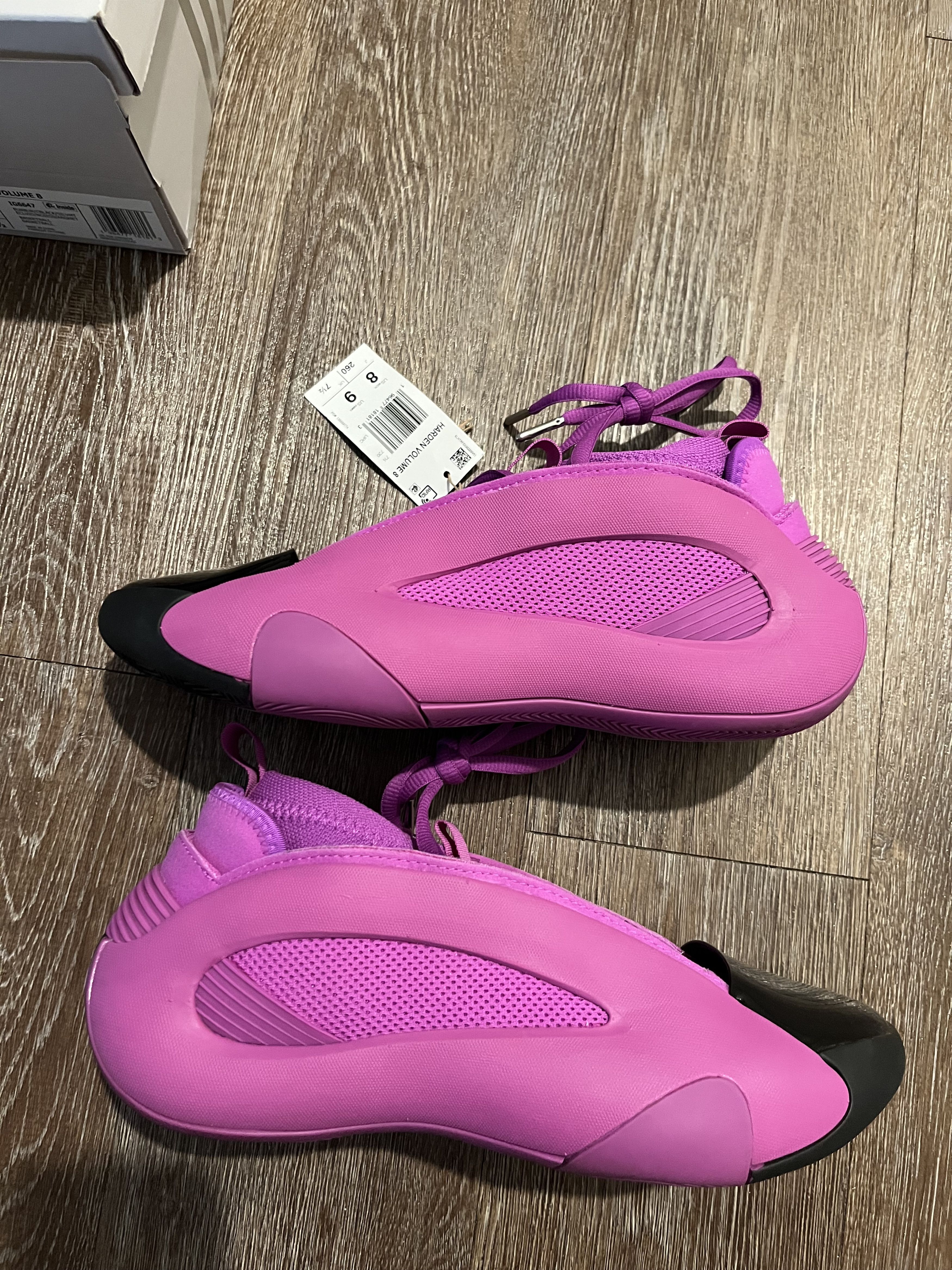 Adidas Harden Vol 8 purple burst Size US 8 / EU 41 - 3 Thumbnail