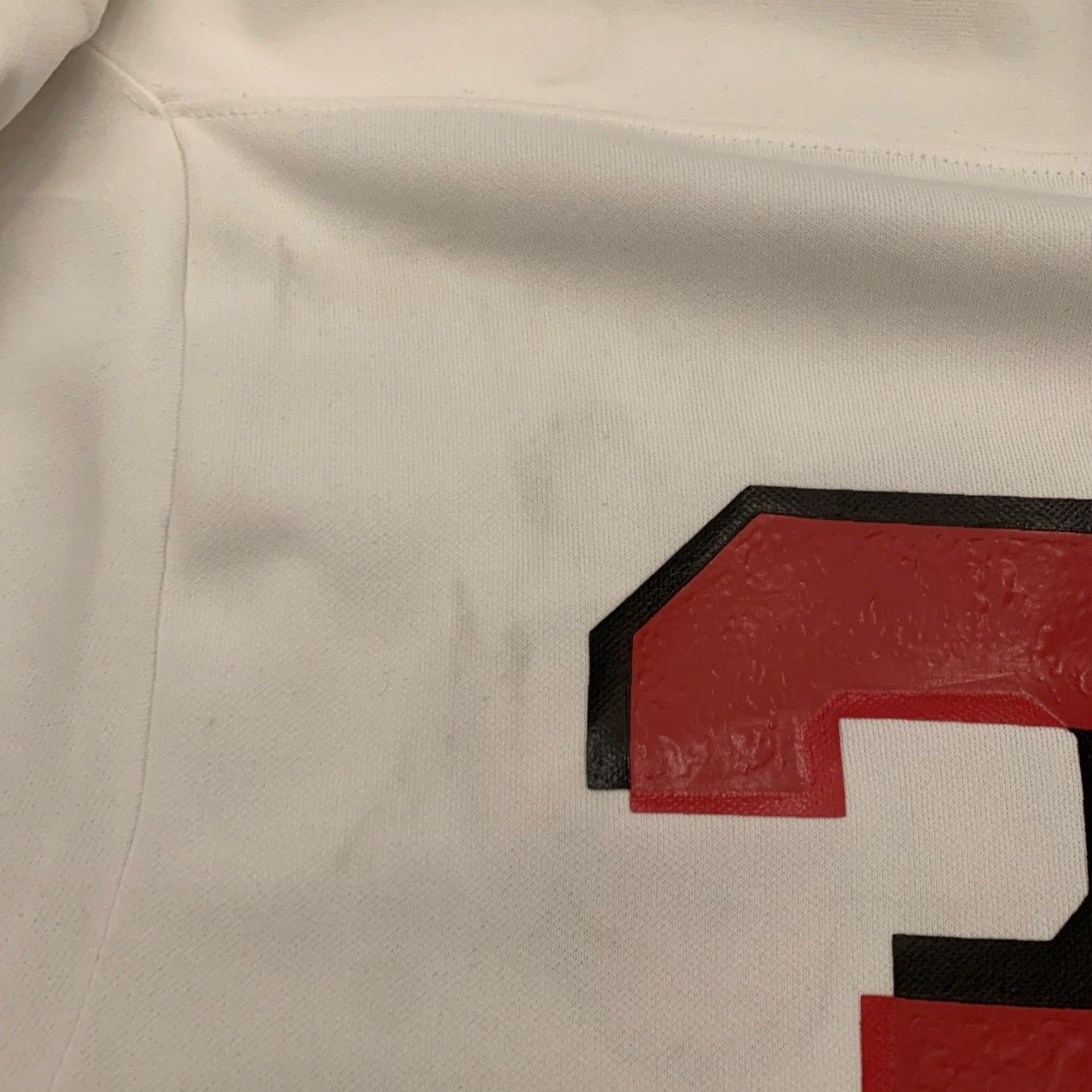 Vintage VINTAGE Larry's Pizza Football Jersey Mifflinburg PA Men Size M White Jersey football history 1990s Mens Size US M / EU 48-50 / 2 - 7 Thumbnail