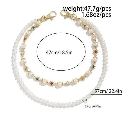 Other Exquisite Imitation Pearl Keychain Wallet Belt Chain Size ONE SIZE - 5 Thumbnail