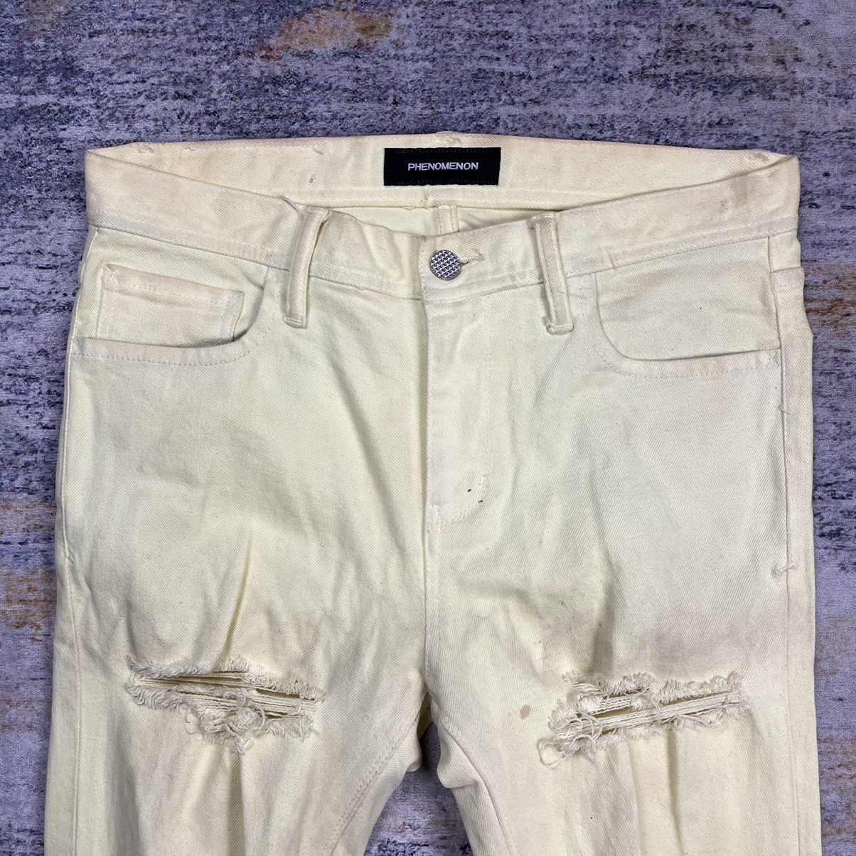 Japanese Brand × PHENOMENON Phenomenon ripped denim pants Size US 31 - 7 Thumbnail