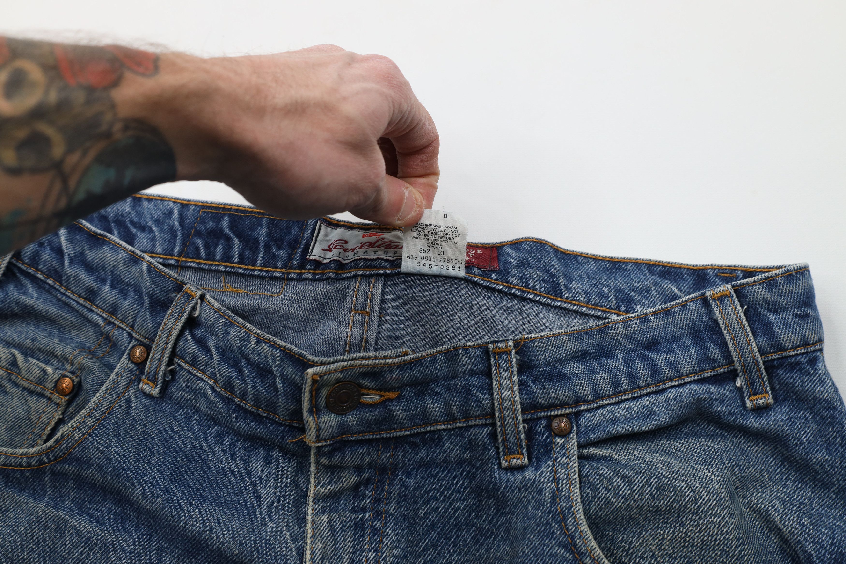 Levi's Vintage 90s Levis 545 Loose Fit Denim Jeans Blue Cotton USA Size US 36 / EU 52 - 10 Thumbnail