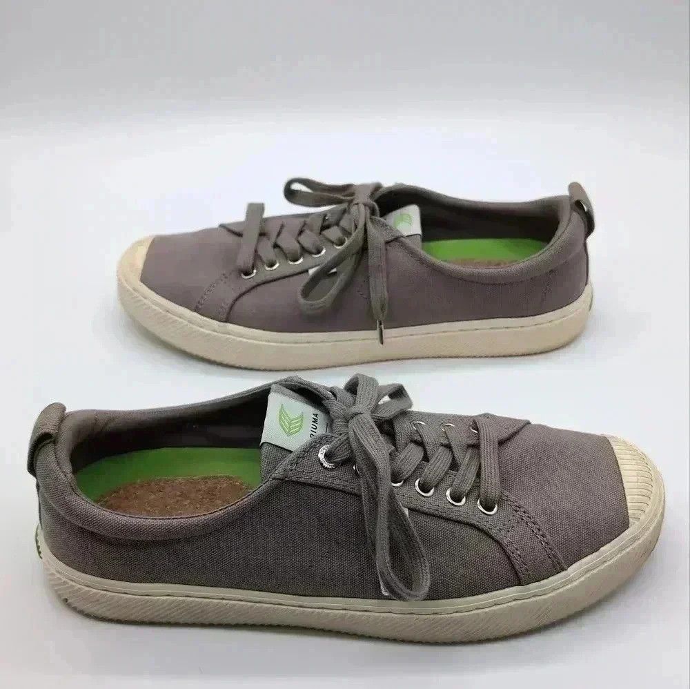 Designer Cariuma Canvas Sneakers Trainers Mystic Grey low rise M 10. Size US 10.5 / IT 40.5 - 5 Thumbnail