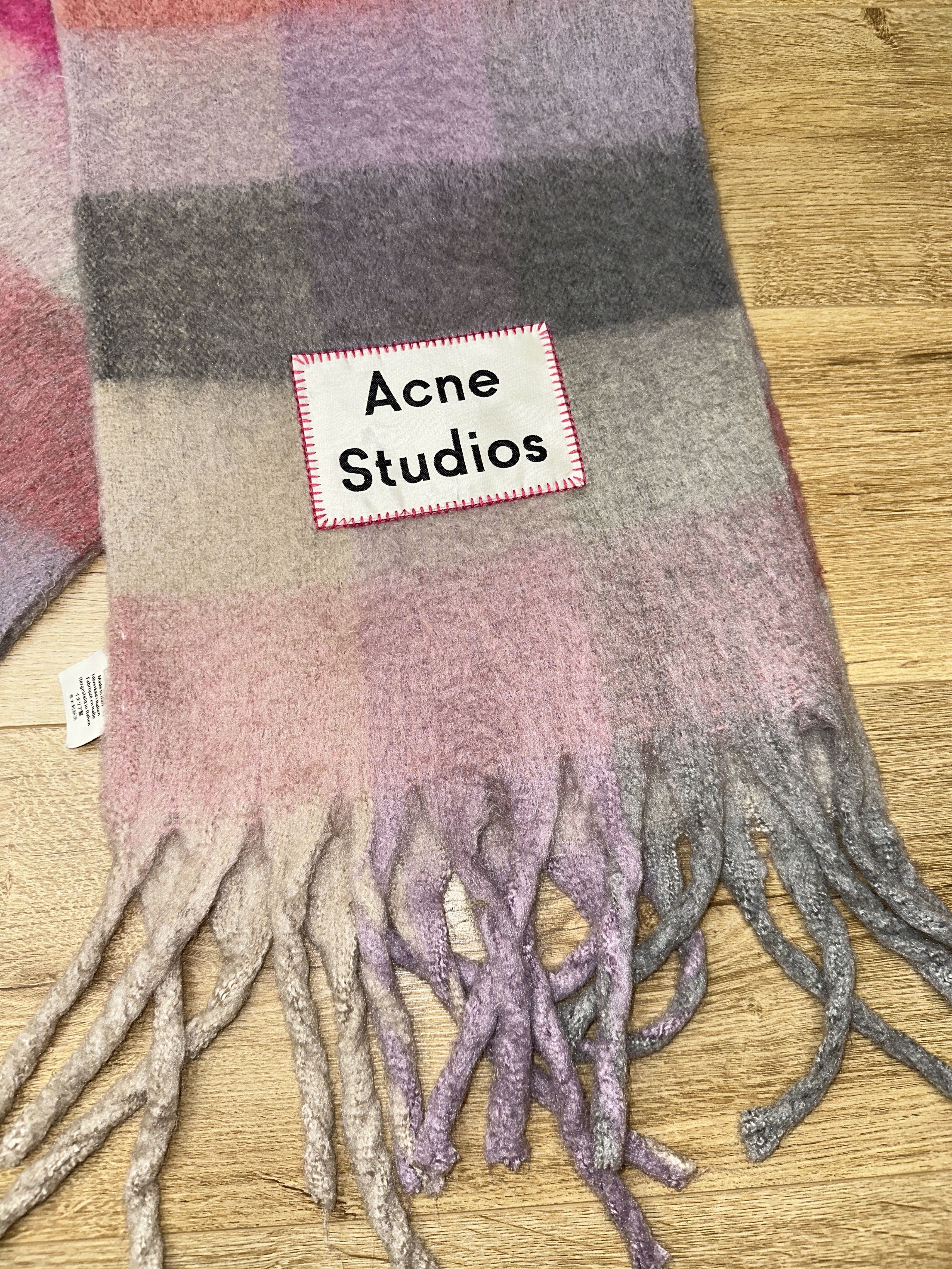 Acne Studios Acne Studios Checked Mohair Wool Scarf Unisex 250Cm Size ONE SIZE - 3 Thumbnail