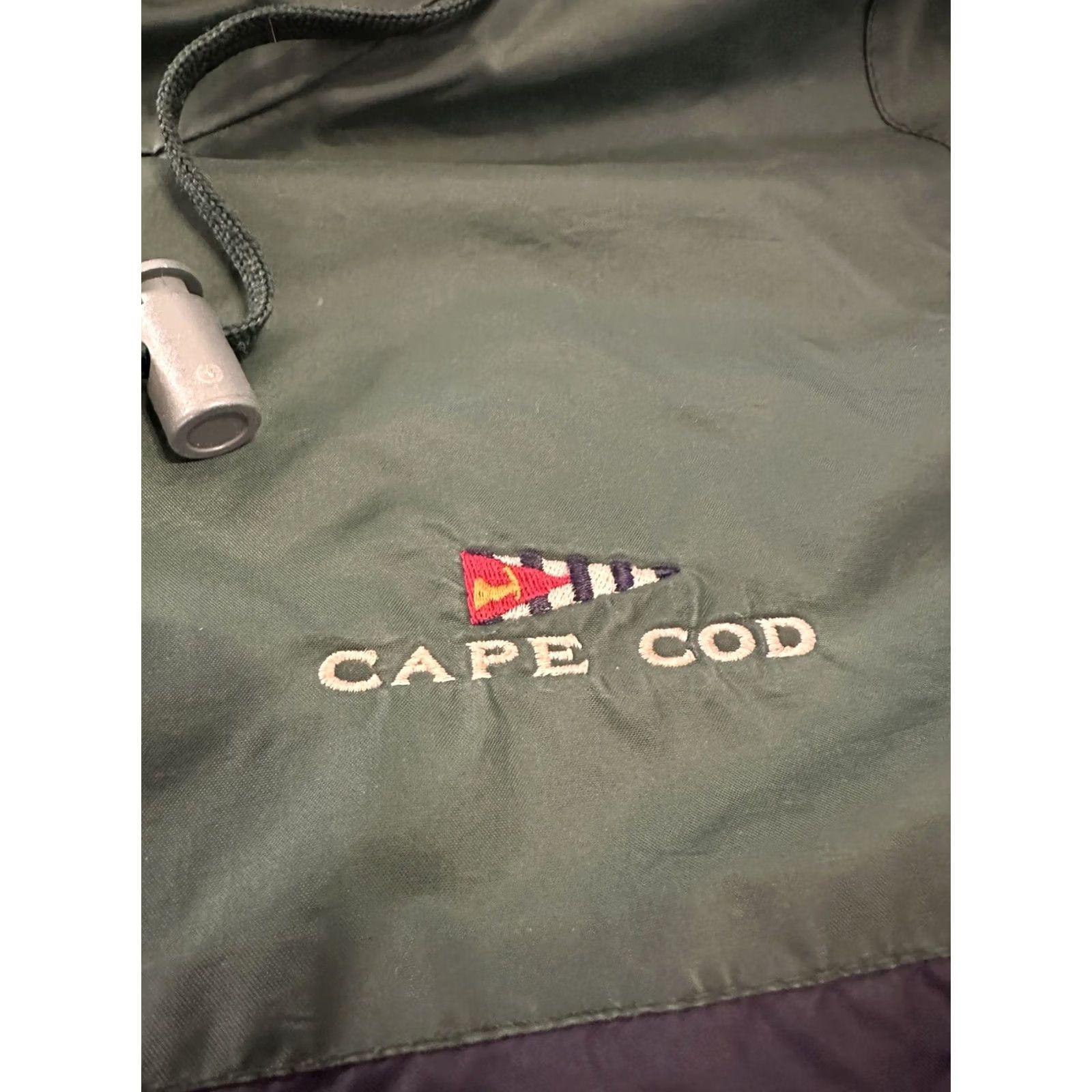 Vintage VINTAGE Acadia Cape Cod Windbreaker Jacket Large Green 1/4 Zip Mens Size US L / EU 52-54 / 3 - 2 Thumbnail