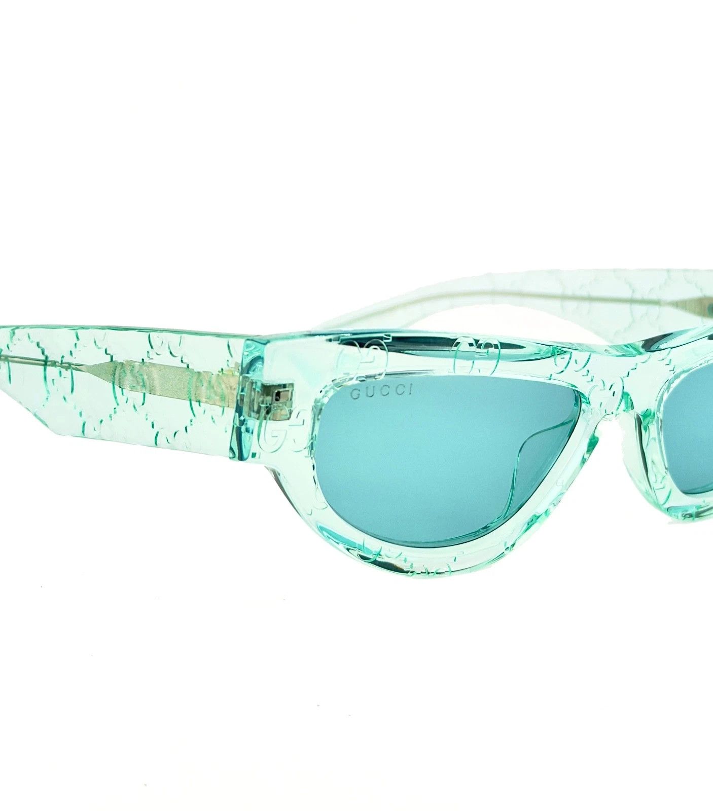 Gucci GUCCI GG1834S Crystal Blue Guccissima 1834 GG Sunglasses 012 Size ONE SIZE - 9 Thumbnail