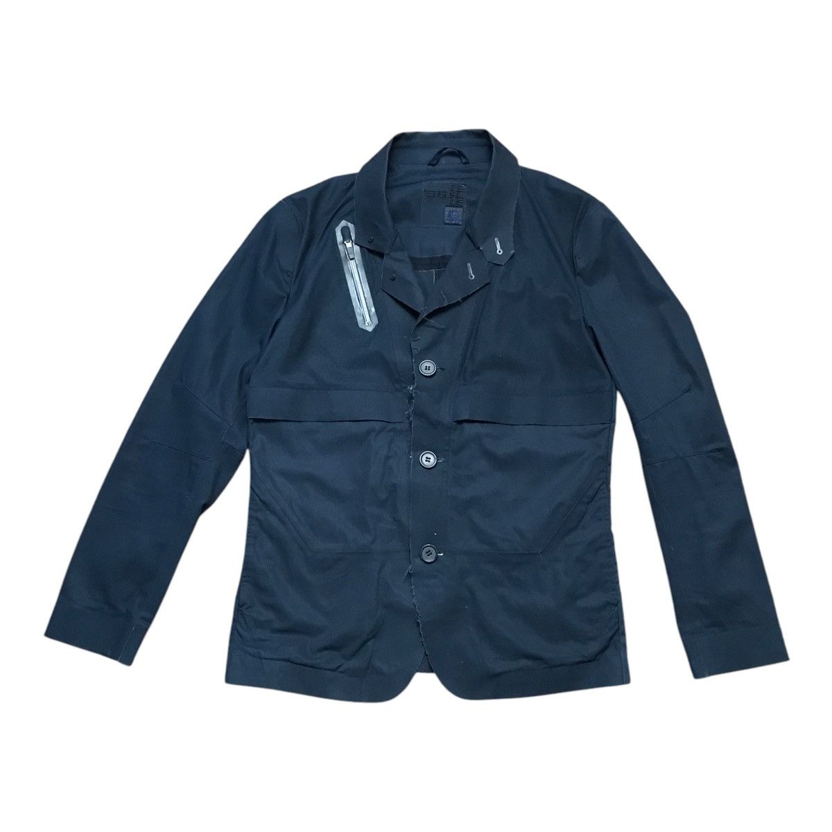 Marithe + Francois Girbaud Marithe Francois Girbaud Navy Blue Waterproof Jacket Size US S / EU 44-46 / 1 - 1 Thumbnail