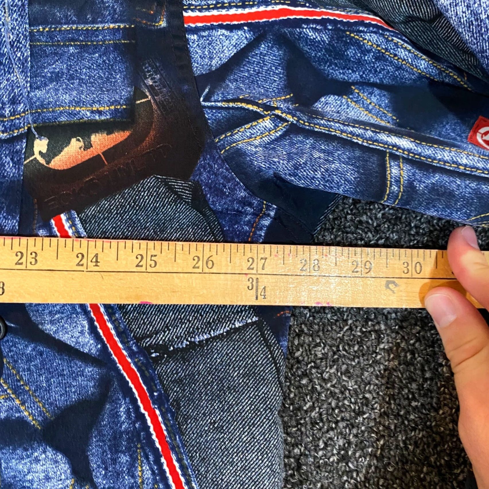 Ecko Unltd. ECKO UNLTD Shirt Mens 2XL Blue Denim Button Up Long Sleeve Vintage No Size US XXL / EU 58 / 5 - 6 Thumbnail