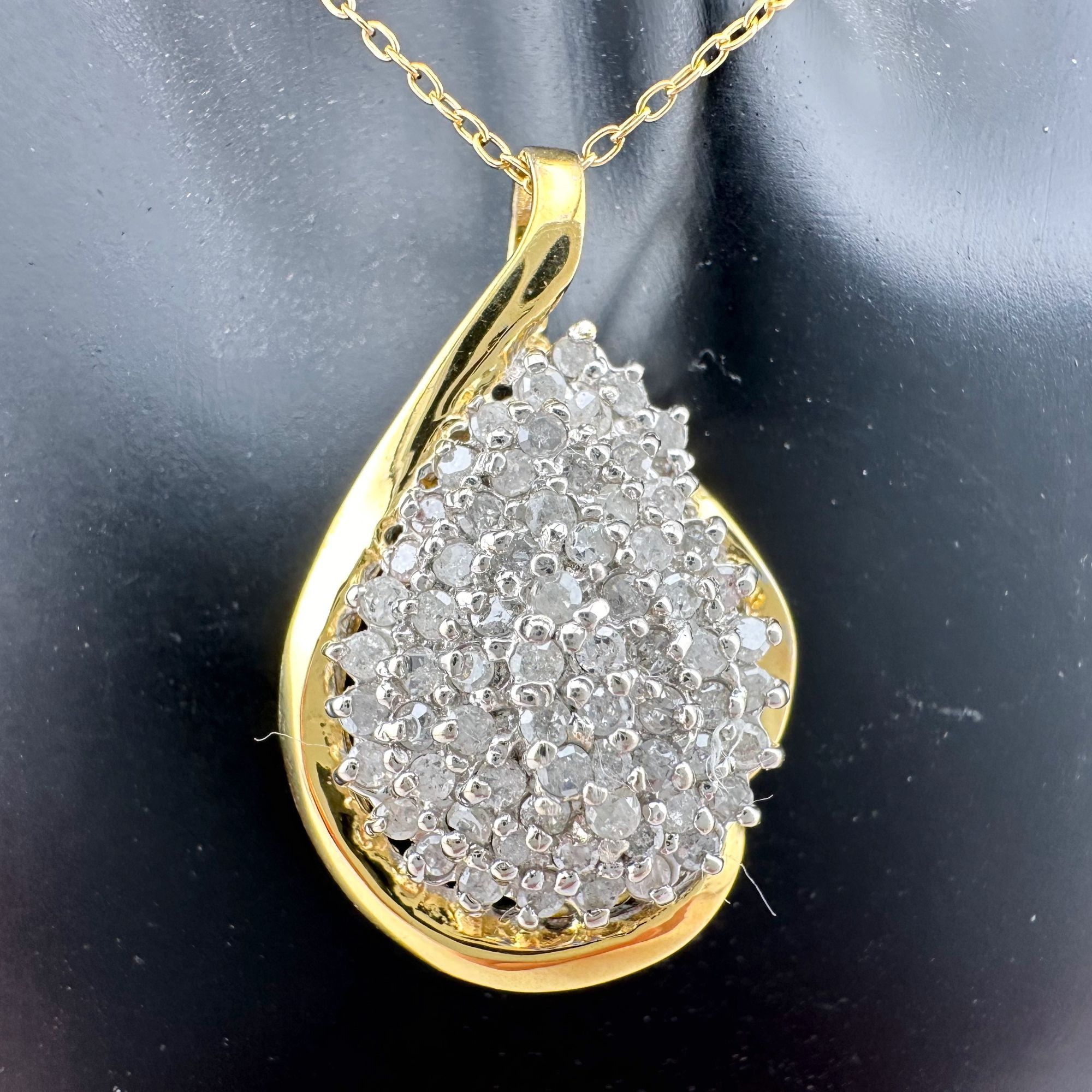 Other Stunning Pear cut 1.00 Carat Natural Diamond Necklace Size ONE SIZE - 3 Thumbnail