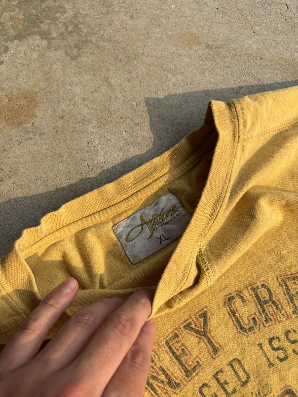 Vacation Crazy Vintage Stoney Creek Boxy Faded Mustard Camp Tee Size US XL / EU 56 / 4 - 3 Thumbnail