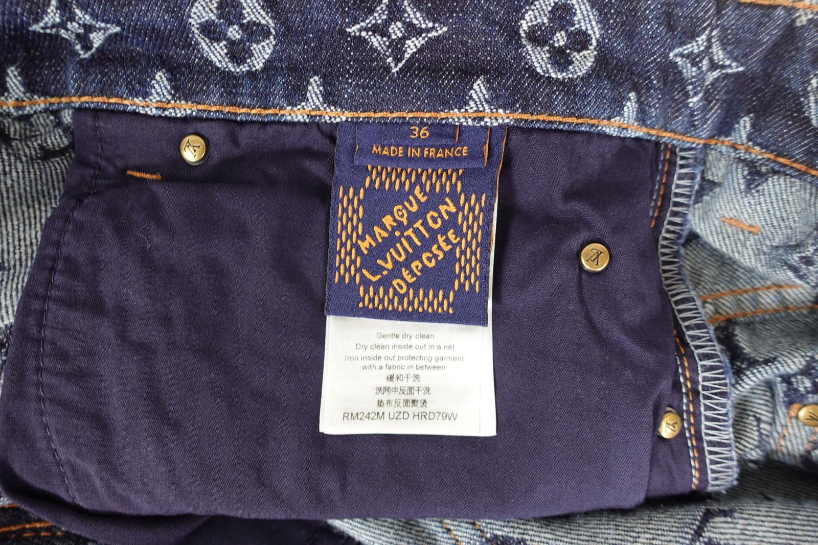 Louis Vuitton Louis Vuitton Jacquard Skate Denim Jeans Size US 36 / EU 52 - 7 Thumbnail