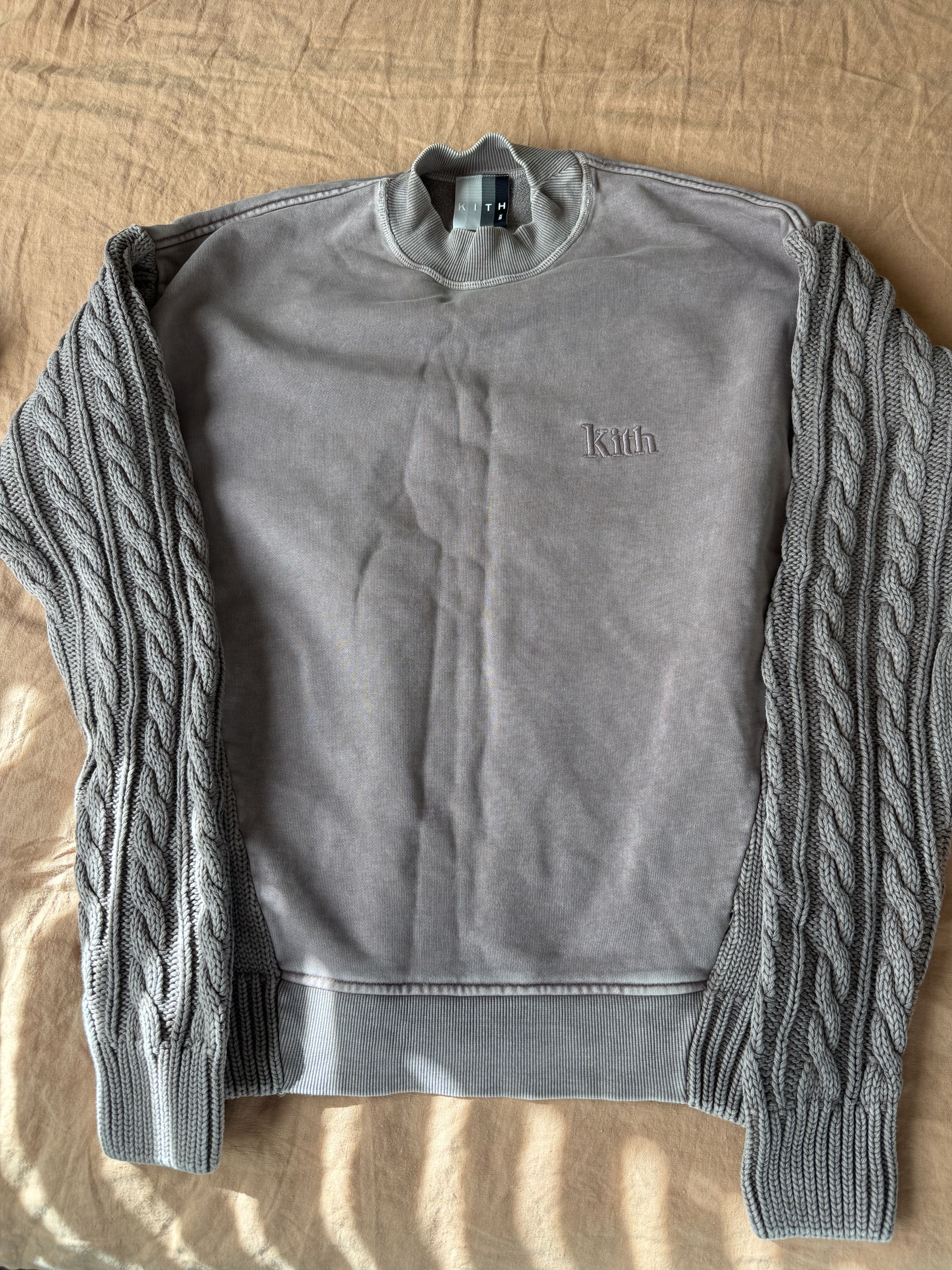Kith Kith Combo Knit Mockneck - Dusty Mauve Size US XS / EU 42 / 0 - 1 Thumbnail