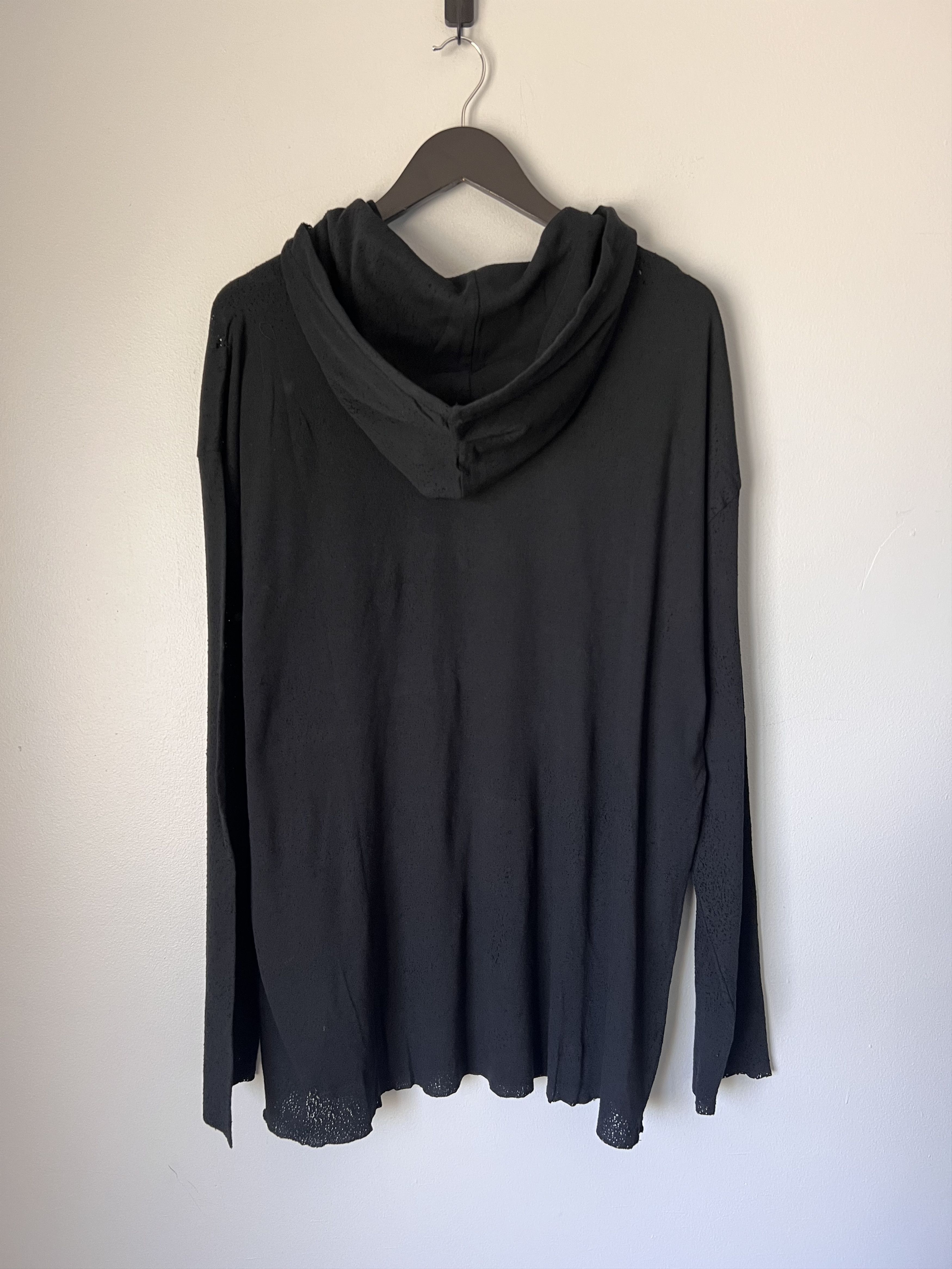 1017 ALYX 9SM 1017 Alyx 9SM Destroyed Hoodie in Black Size US XL / EU 56 / 4 - 5 Thumbnail
