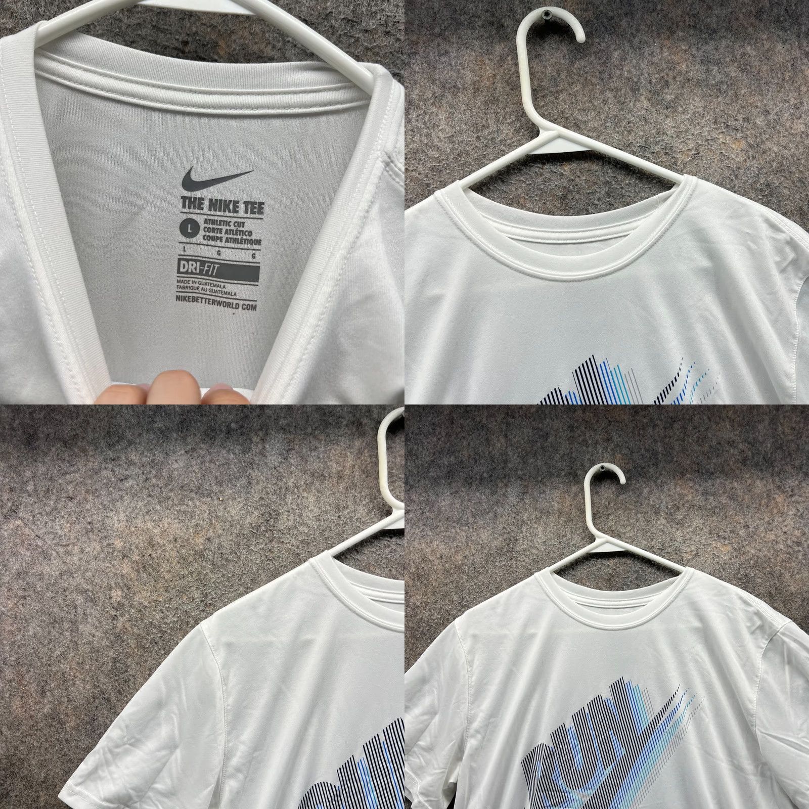 Nike Nike Shirt Mens Large White Crewneck Tee Dri Fit Athletic Swoosh Jersey Running Size US L / EU 52-54 / 3 - 8 Thumbnail