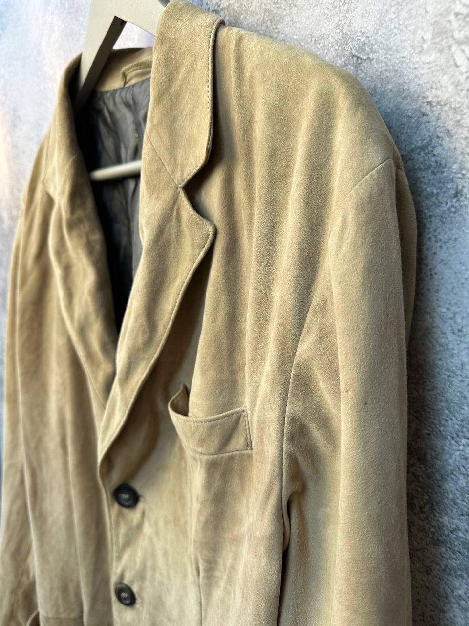 Armani Collezioni Armani Collezioni Velour Coat Vintage Single-Breasted Size XL / US 12-14 / IT 48-50 - 6 Thumbnail