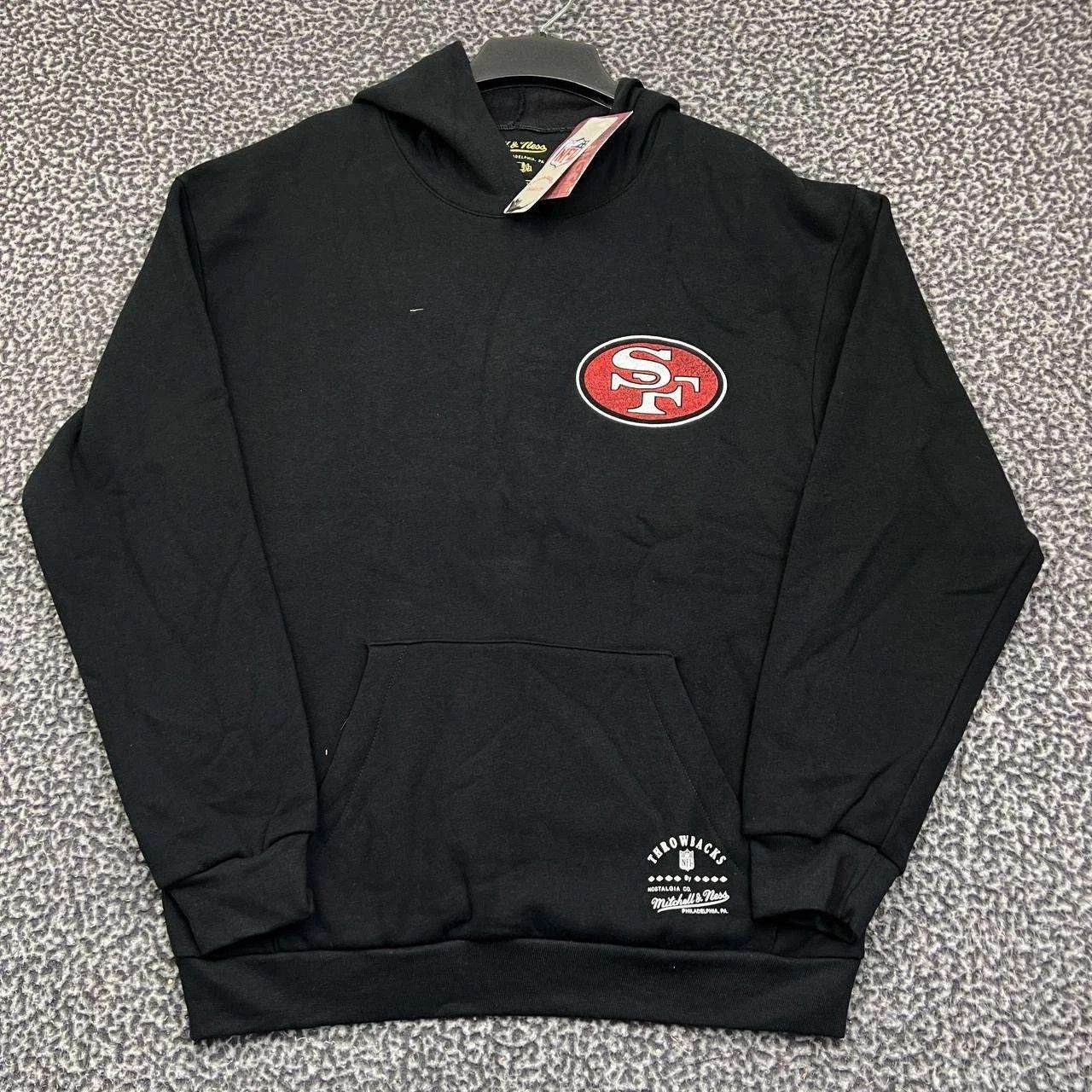 Mitchell & Ness San Francisco 49ers Hoodie Men Black NFL Pullover New M Size US M / EU 48-50 / 2 - 2 Thumbnail