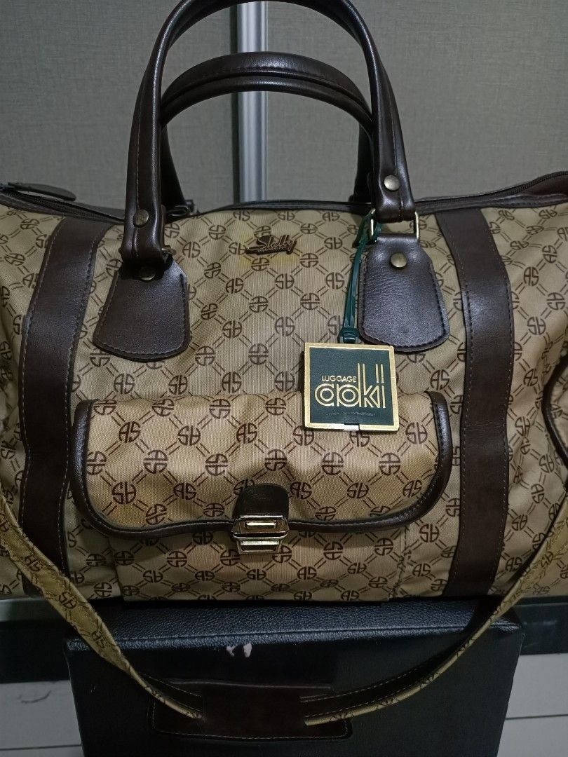 Japanese Brand Vintage Aoki Luggage Shelly Monogram Duffle Size ONE SIZE - 2 Thumbnail